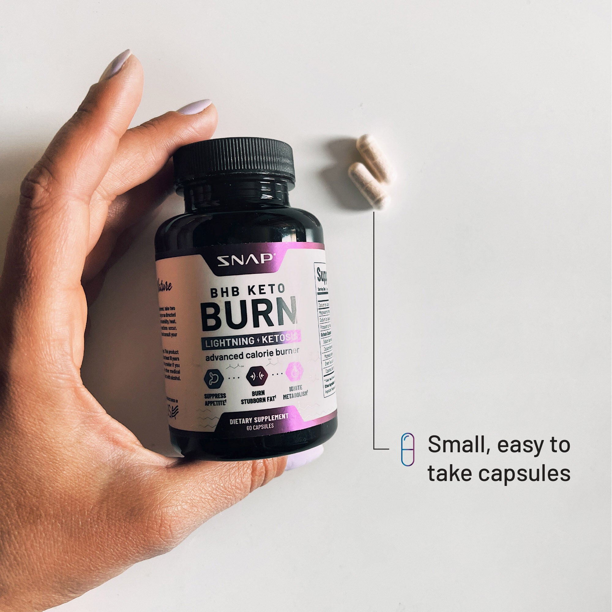 BHB Keto Burn Advanced Calorie Burner - 60 Capsules &#40;30 Servings&#41;  | GNC