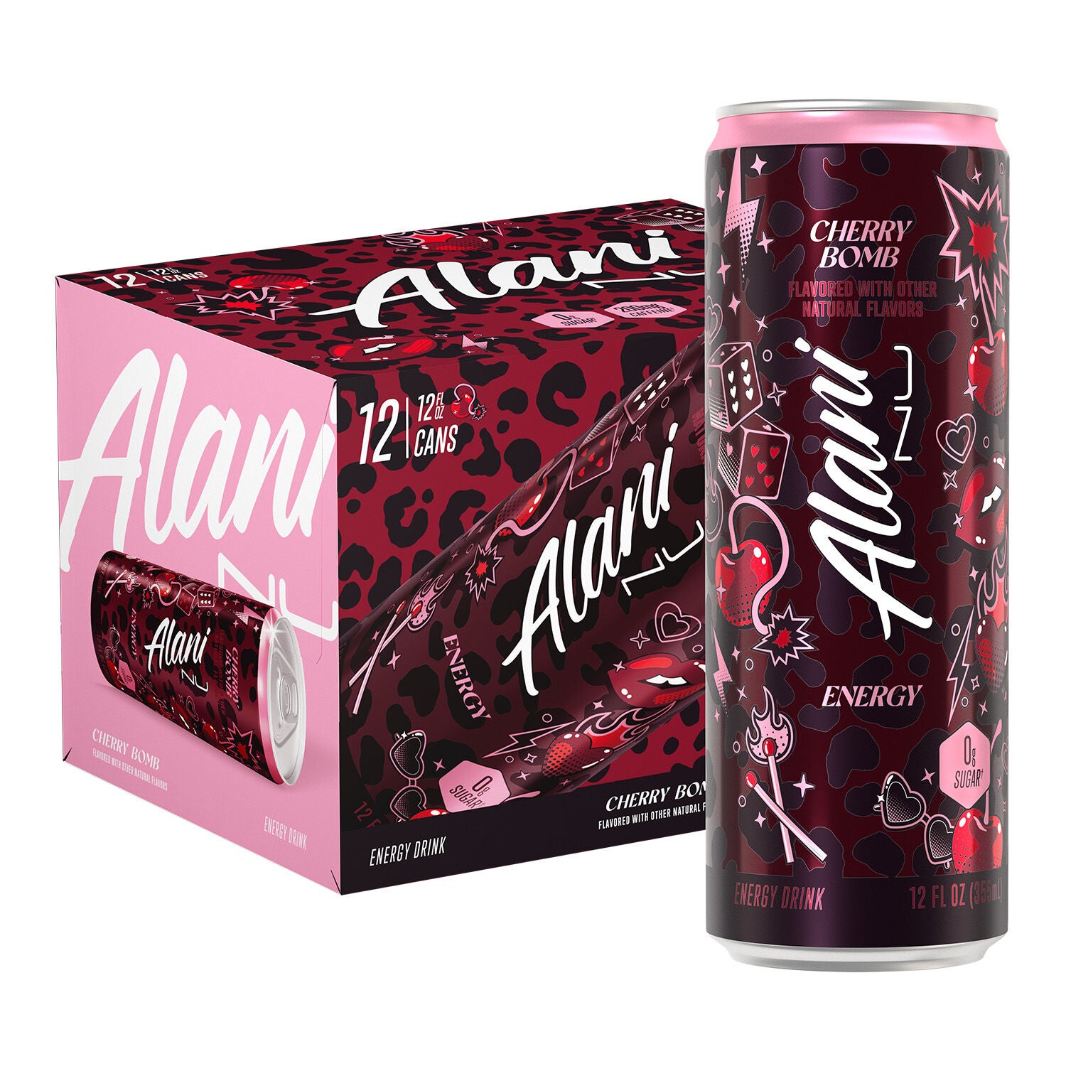 Alani Nu Energy Drink Cherry Bomb 12 Pack