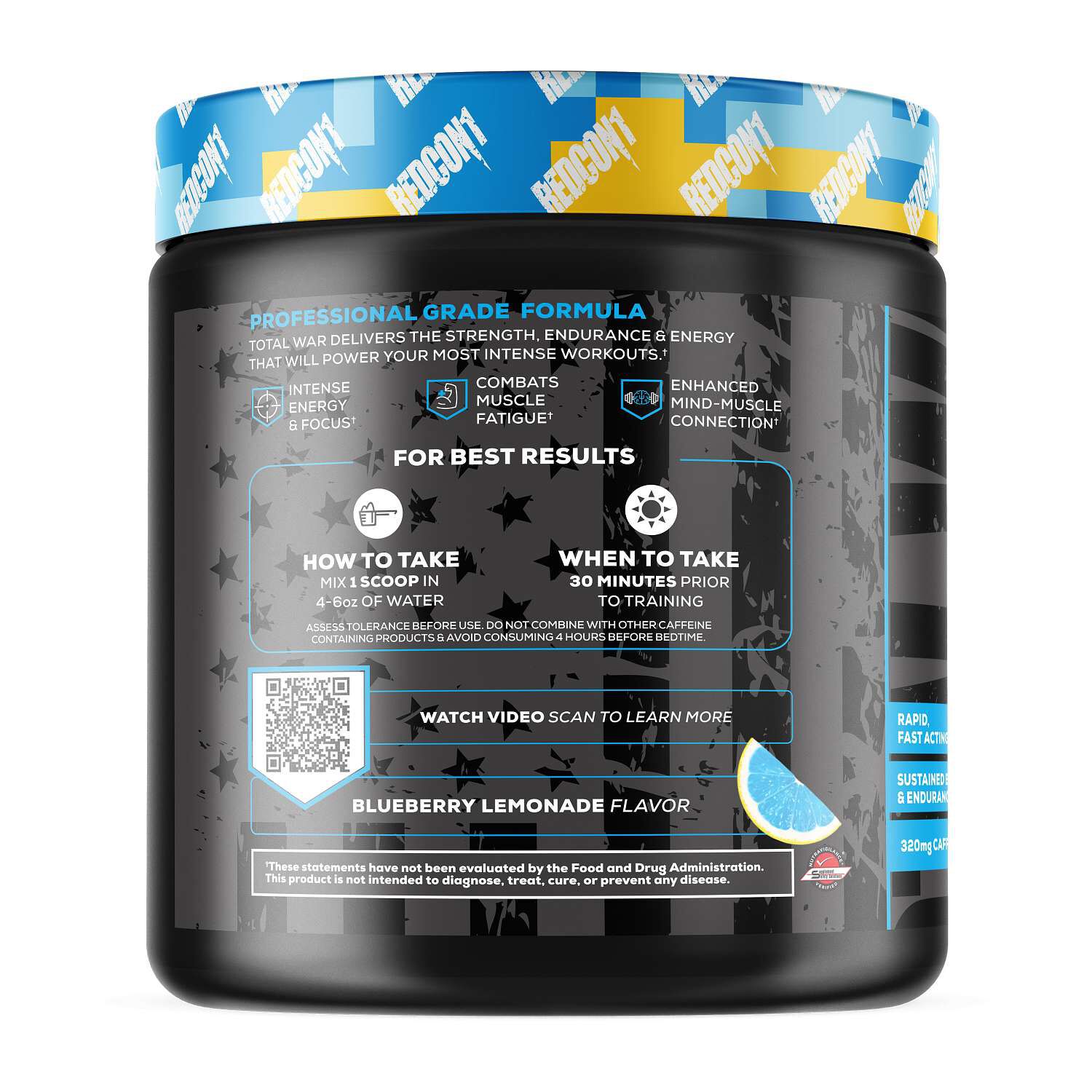 Total War&reg; Pre Workout - Blue Lemonade&nbsp;(30 Servings)
