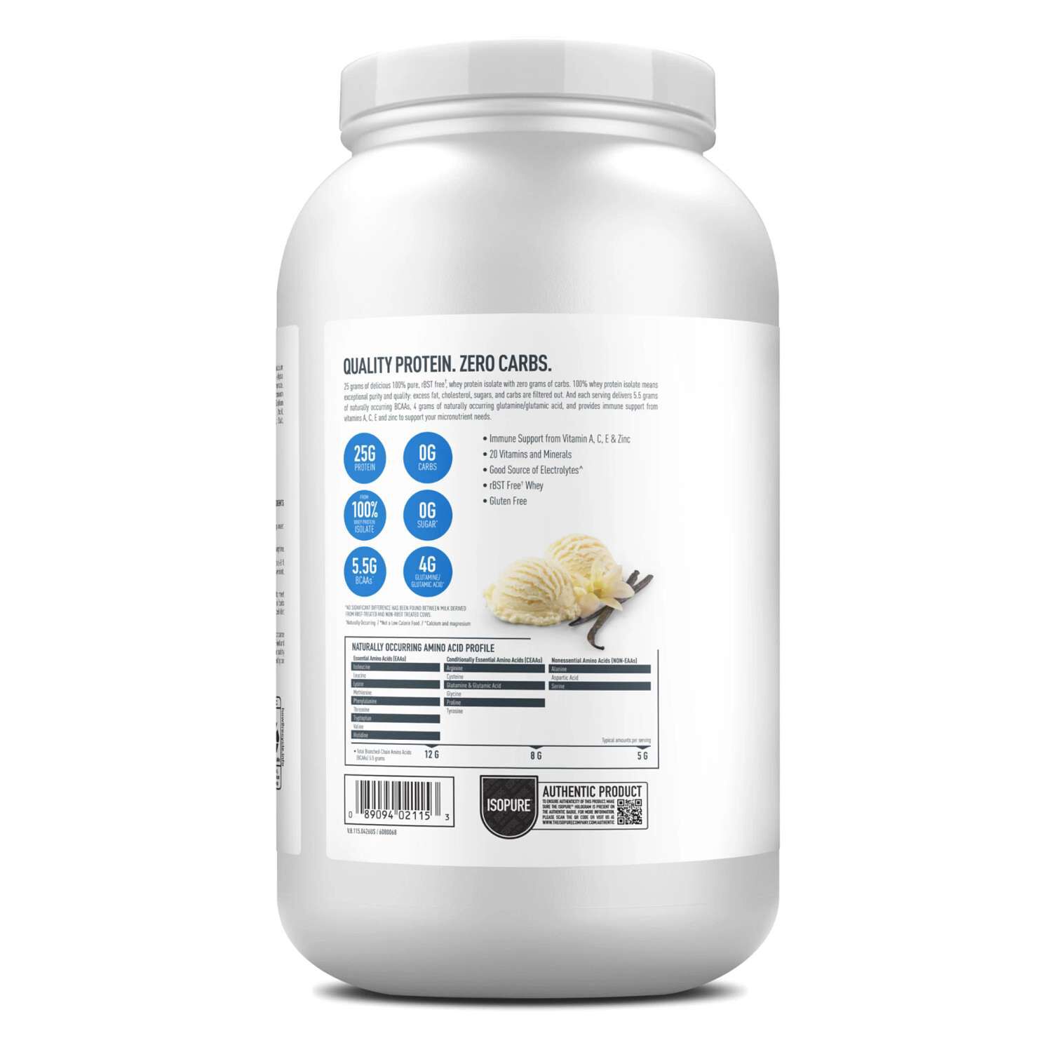 Protein Powder - Creamy Vanilla (40 Servings) Creamy Vanilla | GNC