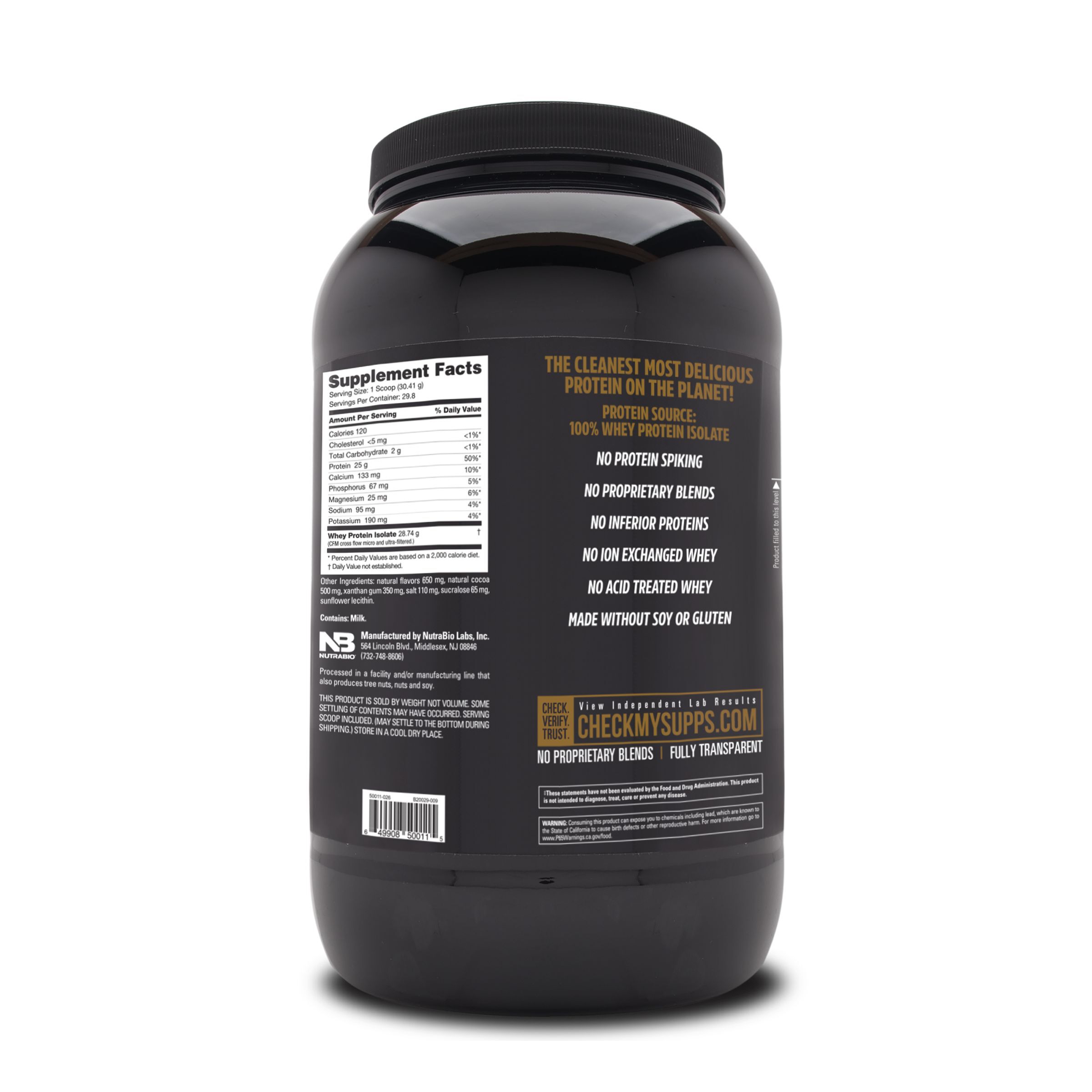 Whey Protein Isolate - Dutch Chocolate (30 Servings) Dutch Chocolate | GNC