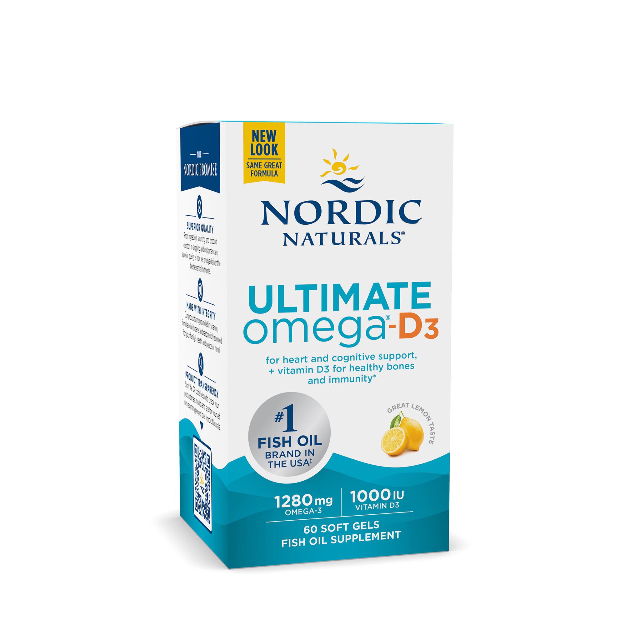 Ultimate Omega&reg; D3 - Lemon - 30 Softgels (30 Servings)  | GNC