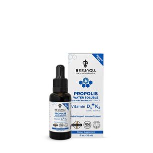 Propolis Water Soluble: 15% Pure Propolis Extract with Vitamin D3 &amp; K2 - 1 oz. &#40;30 Servings&#41;  | GNC