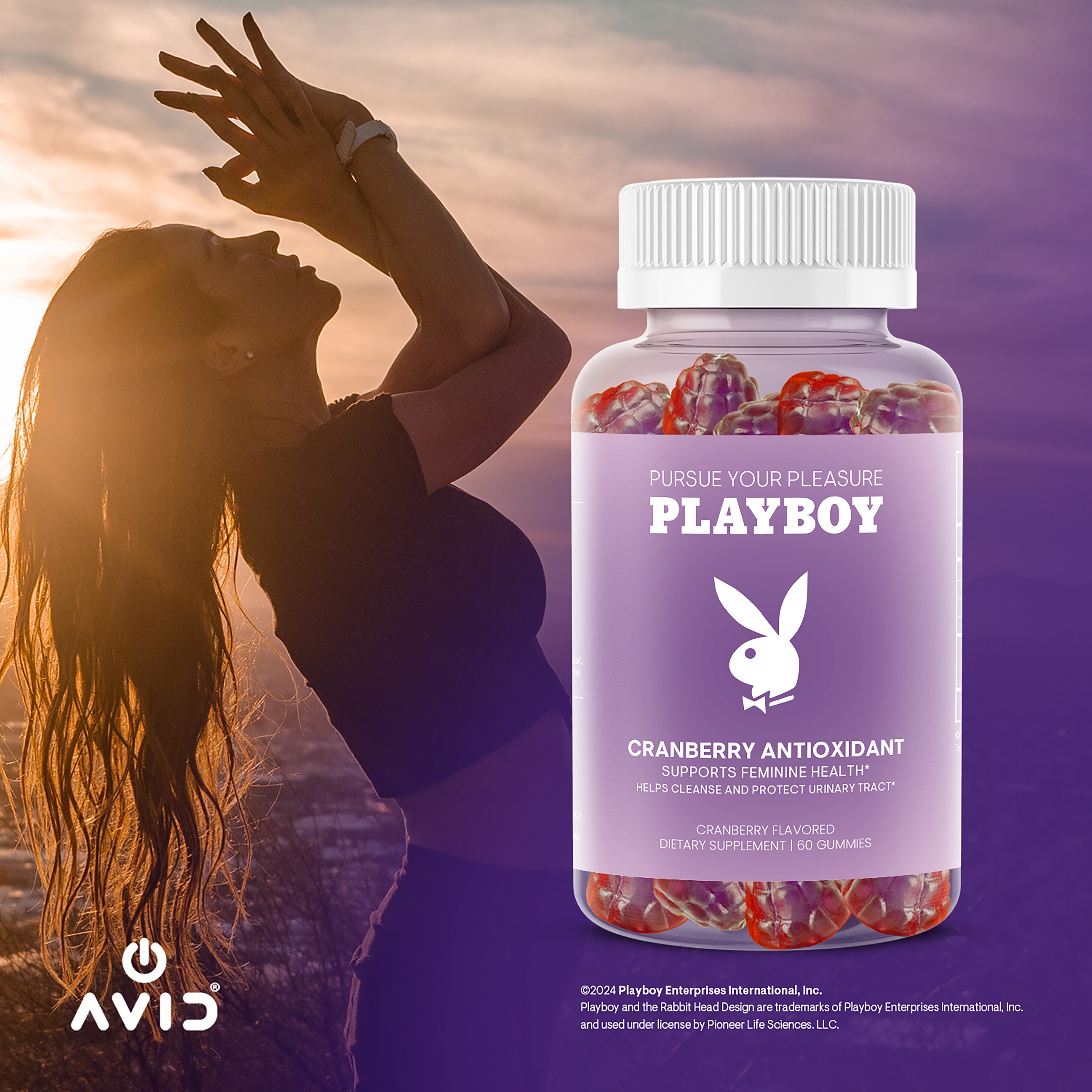 Playboy: Cranberry Antioxidant - 60 Gummies (30 Servings)  | GNC