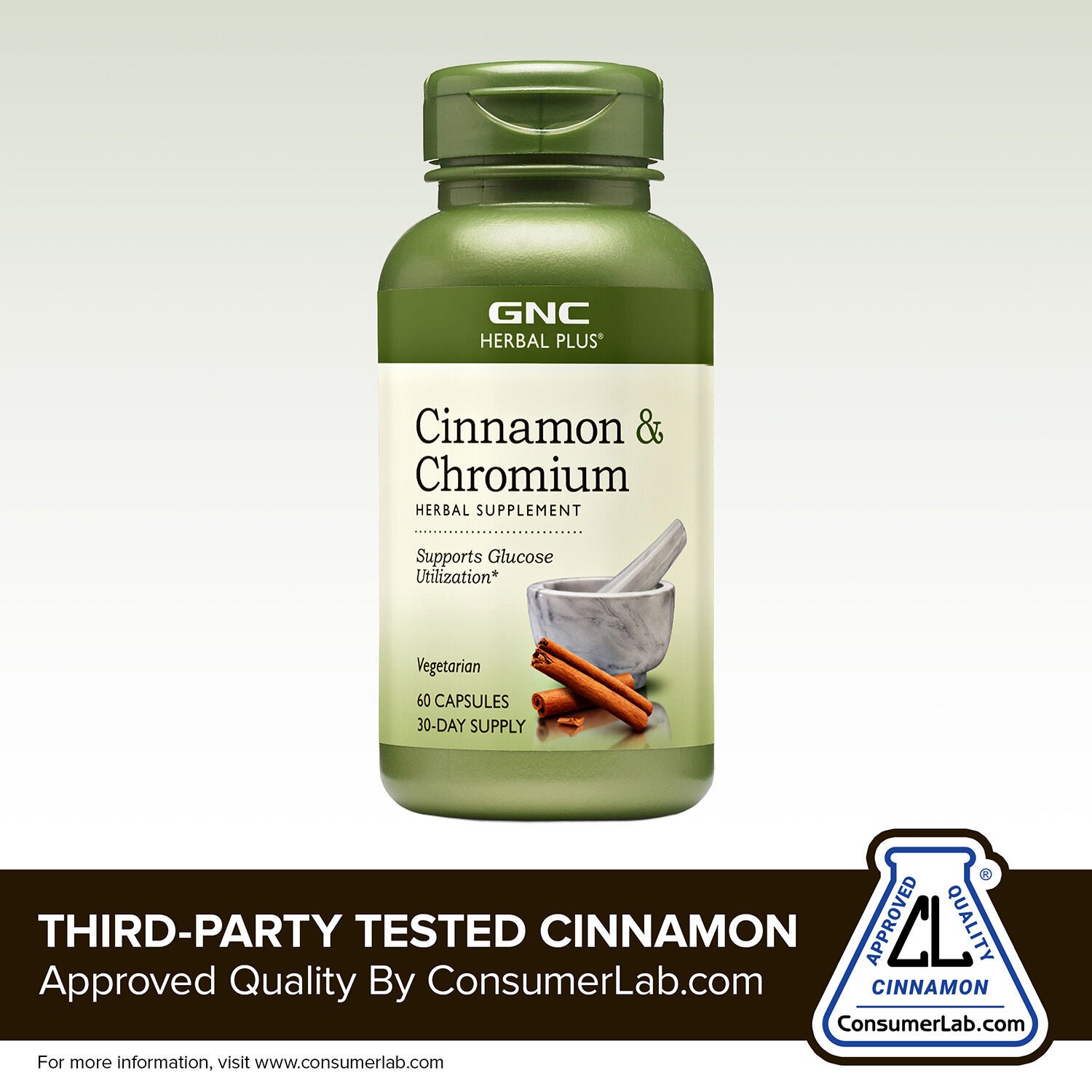 Cinnamon &amp; Chromium - 60 Capsules (30 Servings)  | GNC