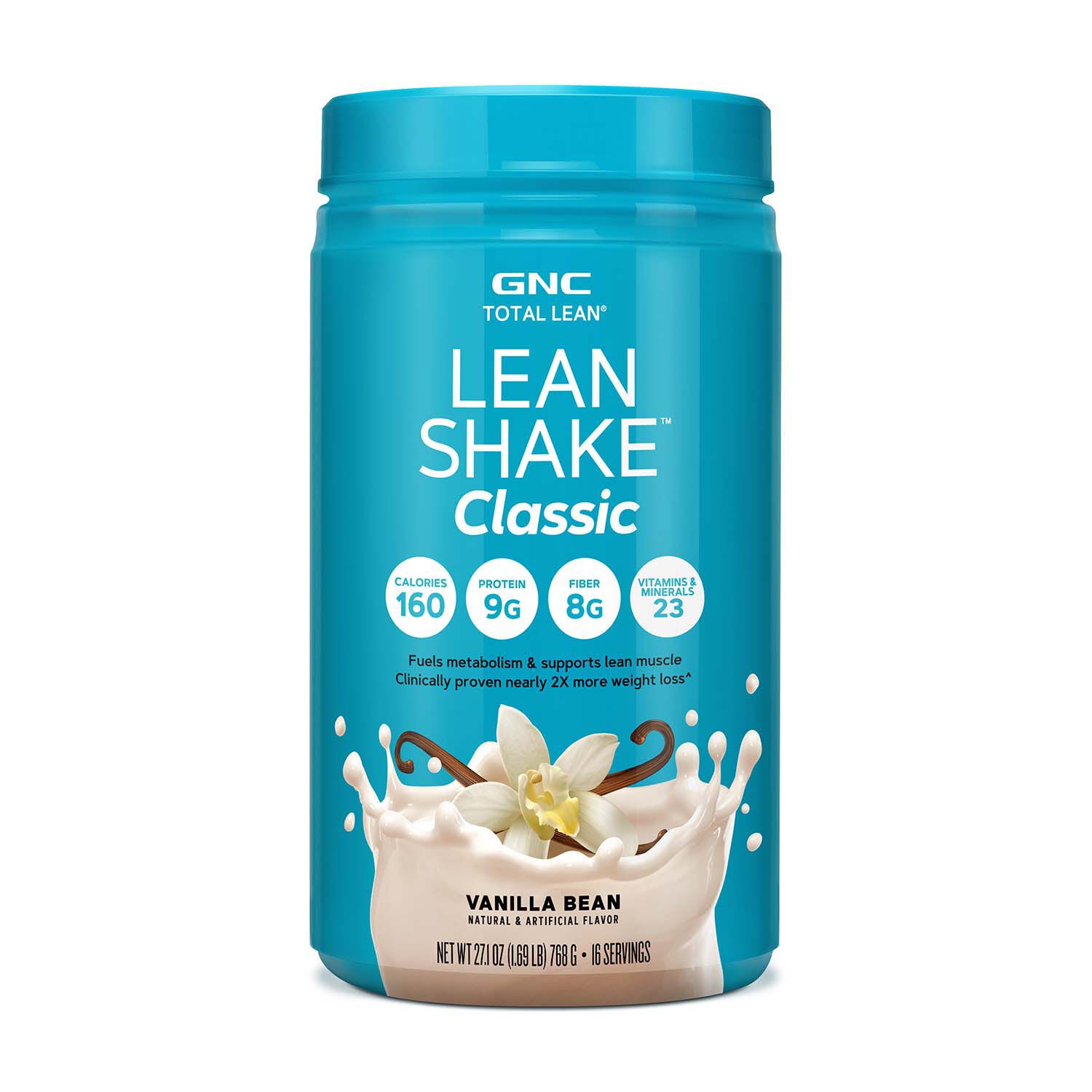 GNC Total Lean Lean Shake Meal Replacement Classic Vanilla Bean