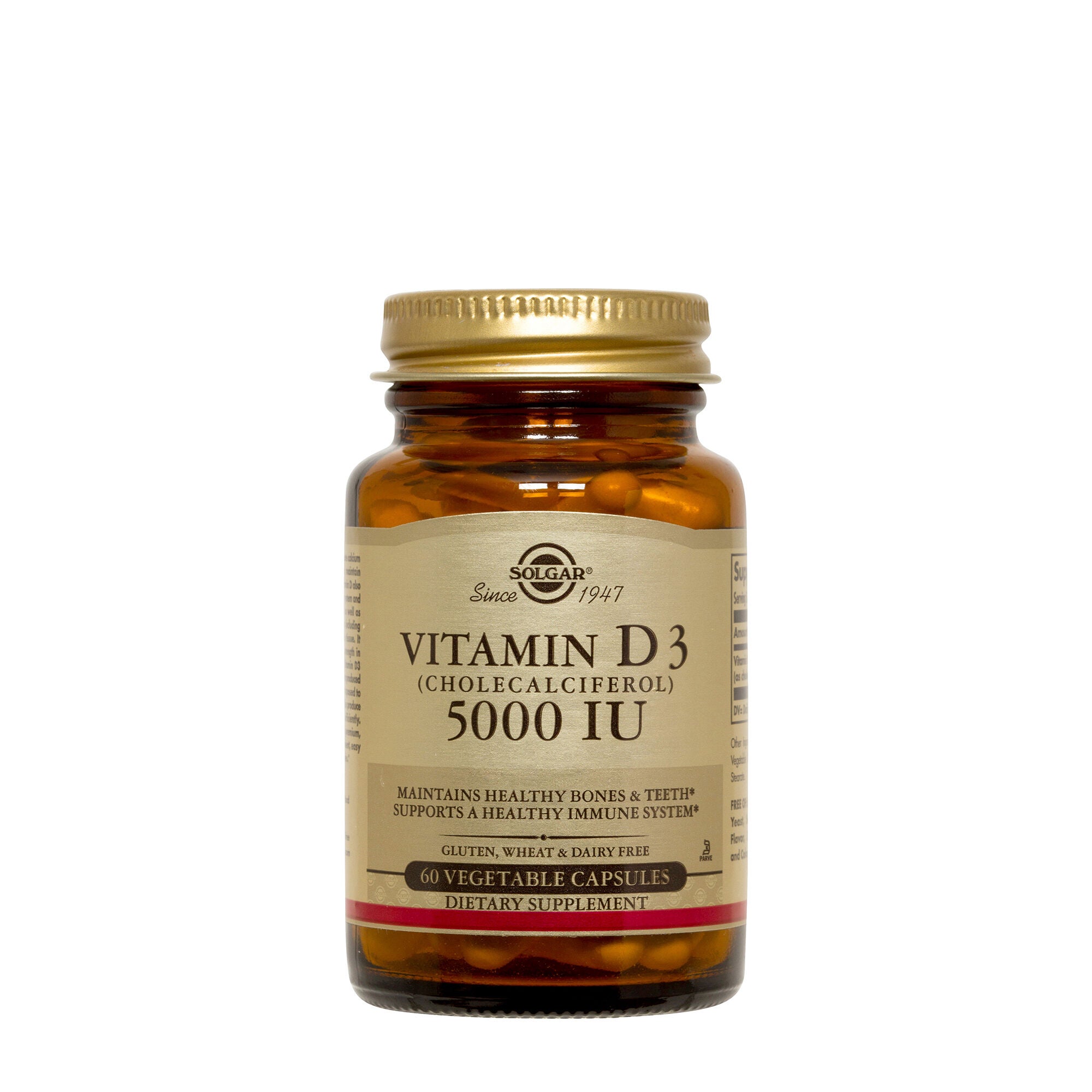 Solgar Vitamin D3 Cholecalciferol 125 Mcg 5000 Iu