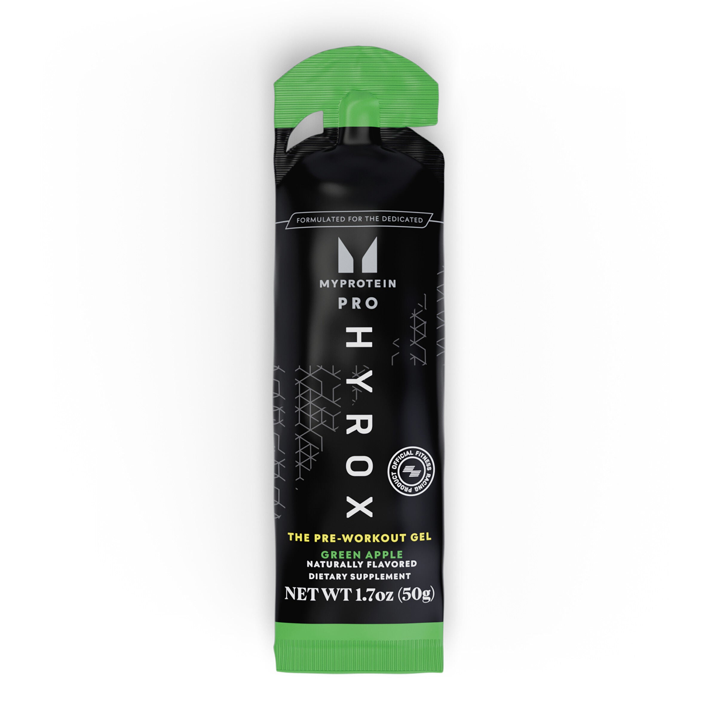 Hyrox: The Pre-Workout Gel - Green Apple (12 Satchets)  | GNC