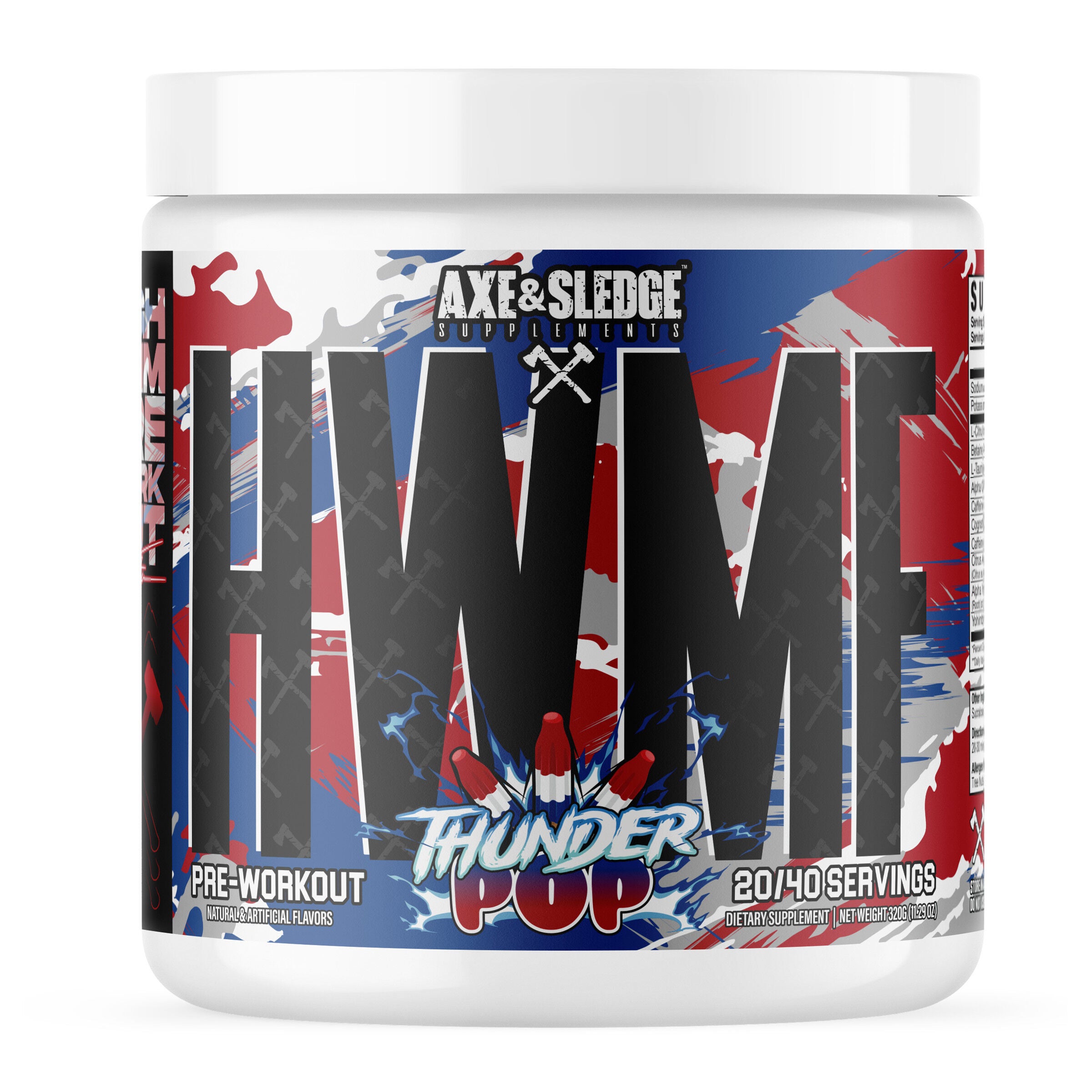 Axe & Sledge Supplements Hwmf High Stim Pre-Workout - Thunder Pop (40 Servings)