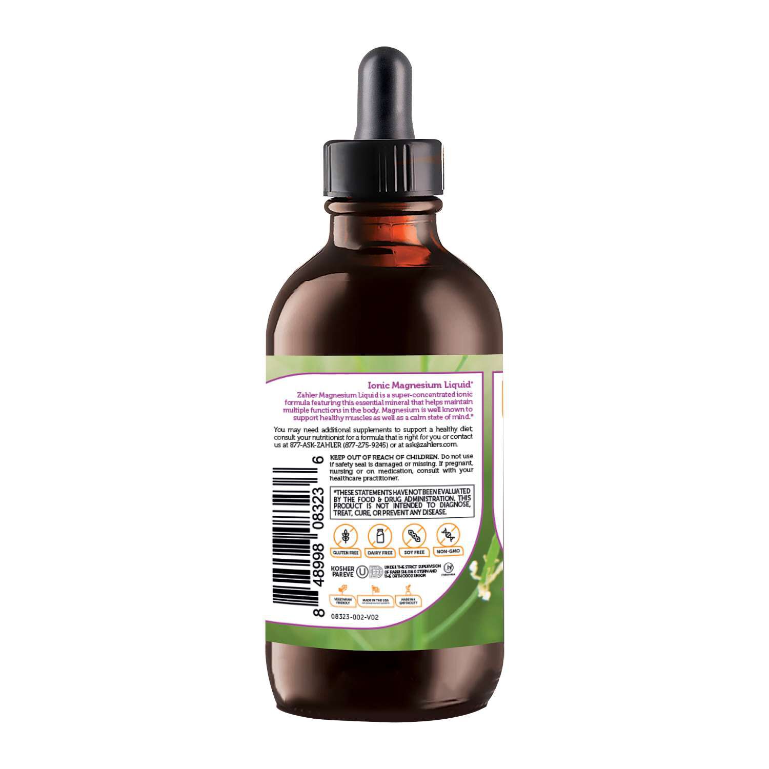 Magnesium Liquid - Unflavored - 4 fl oz (30 Servings)  | GNC