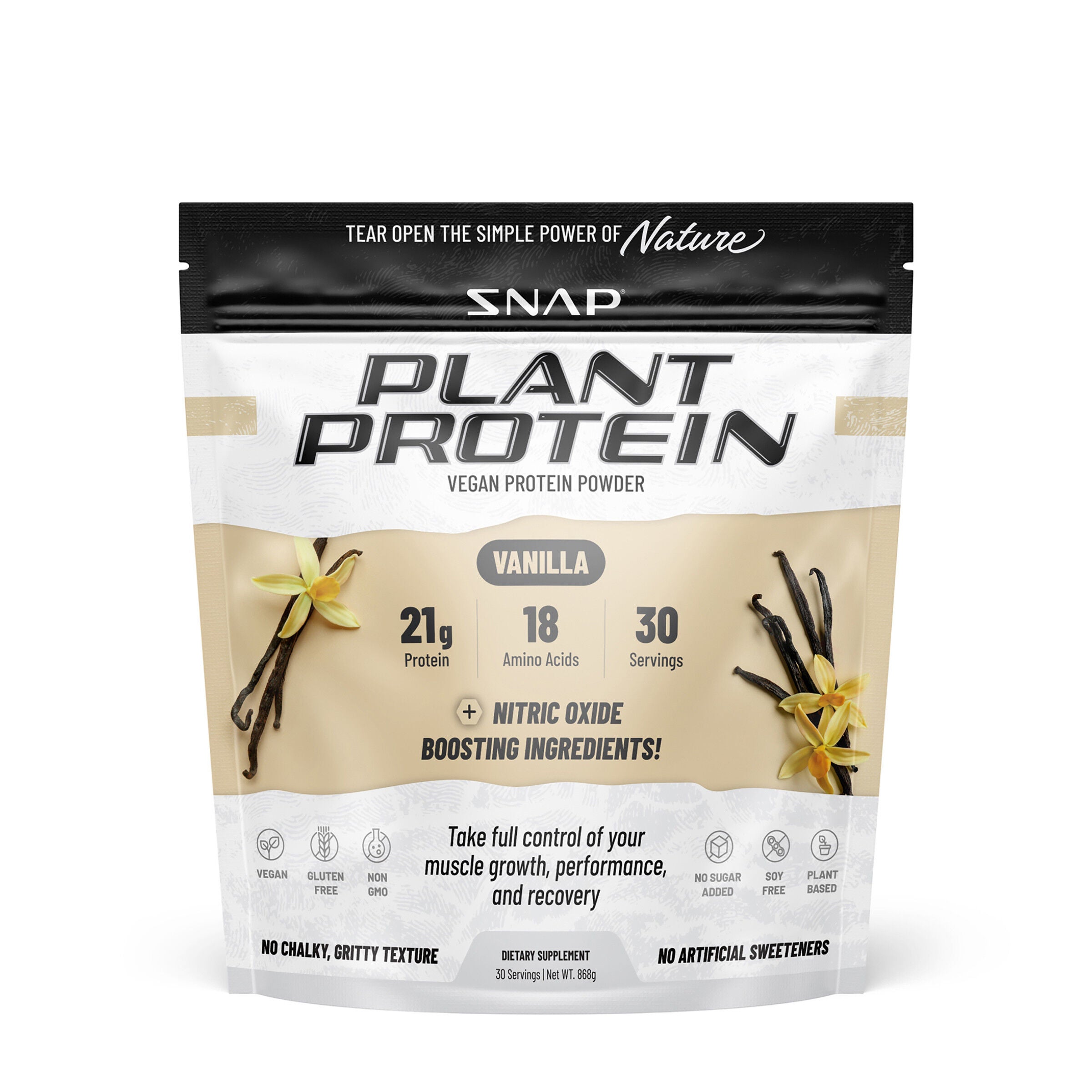 Plant Based Vegan Protein Powder - Vanilla (30 Servings) Vanilla | GNC
