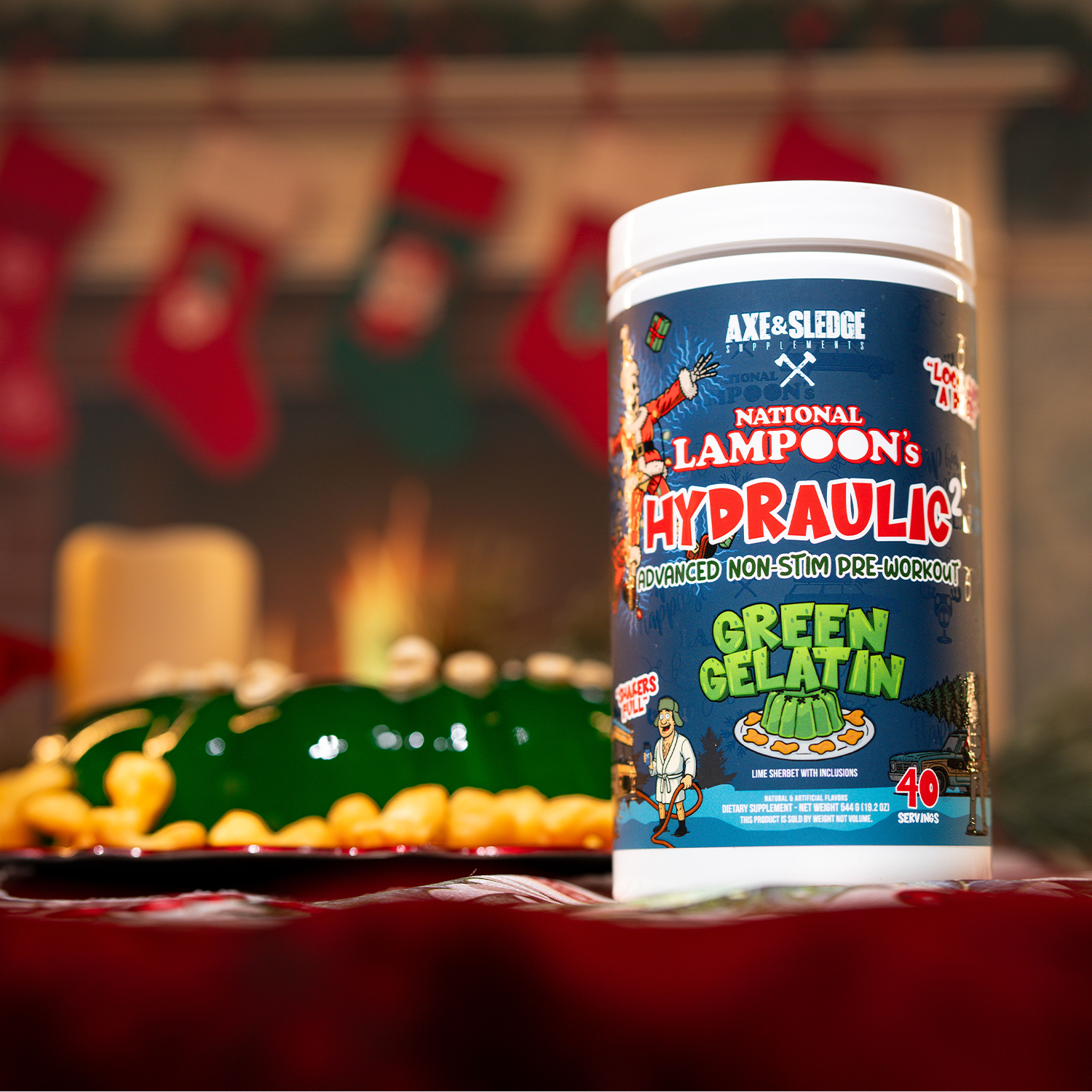 Hydraulic V2 Advanced Non-Stim Pre-Workout - Green Gelatin (40 Servings)