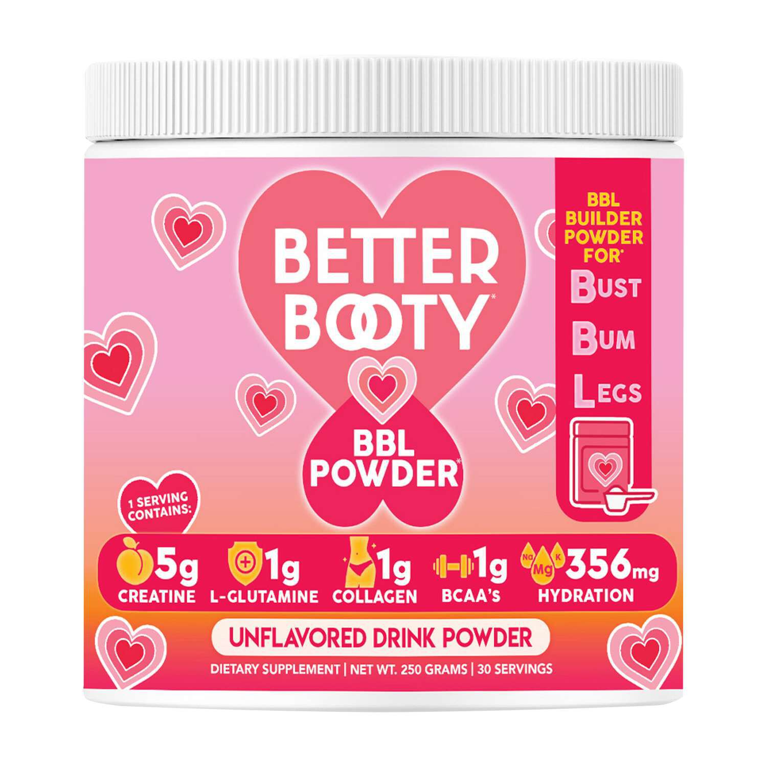 Better Booty BBL Powder - Unflavored (30 Servings)