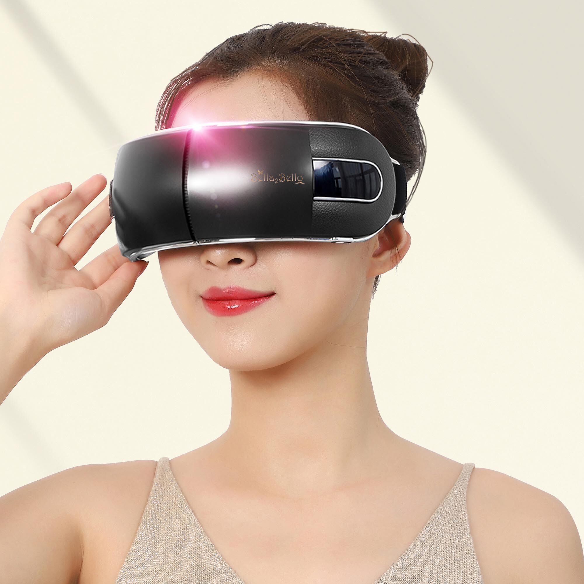 Bluetooth 3D Eye Massager - Black