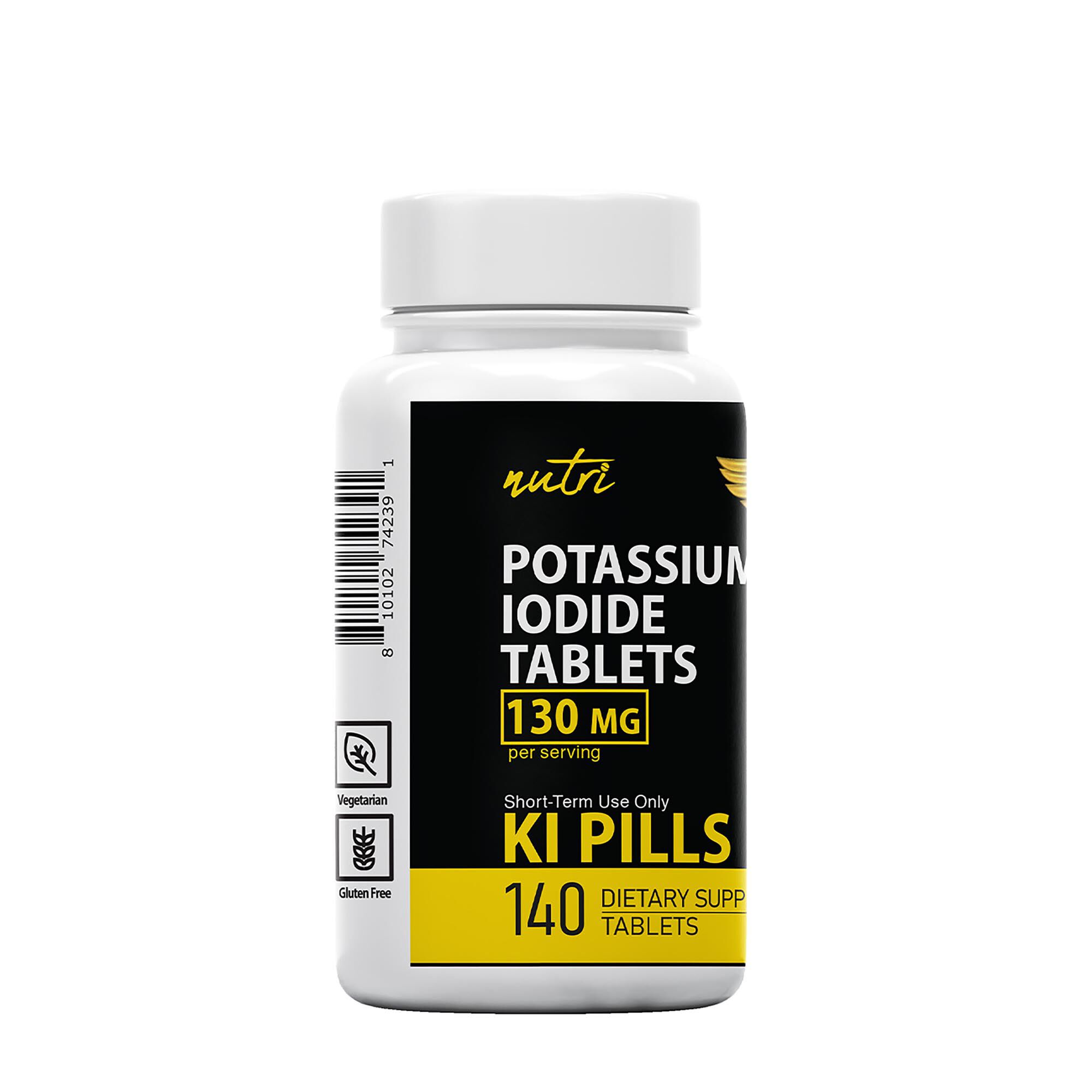 Potassium Iodide Tablets 130mg - 140 Tablets (140 Servings)  | GNC