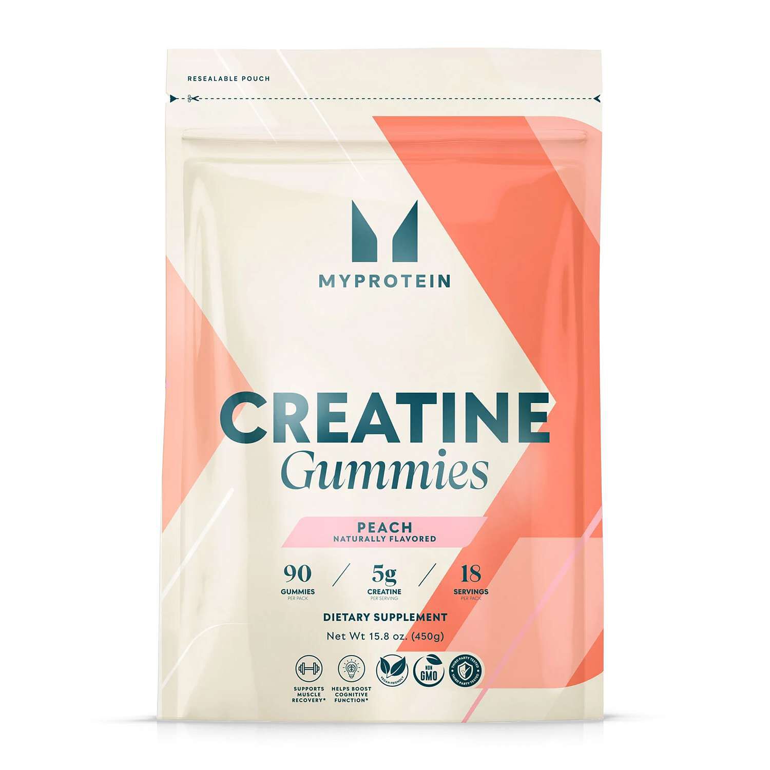Creatine Gummies - Peach - 90 Gummies (18 Servings) Peach | GNC