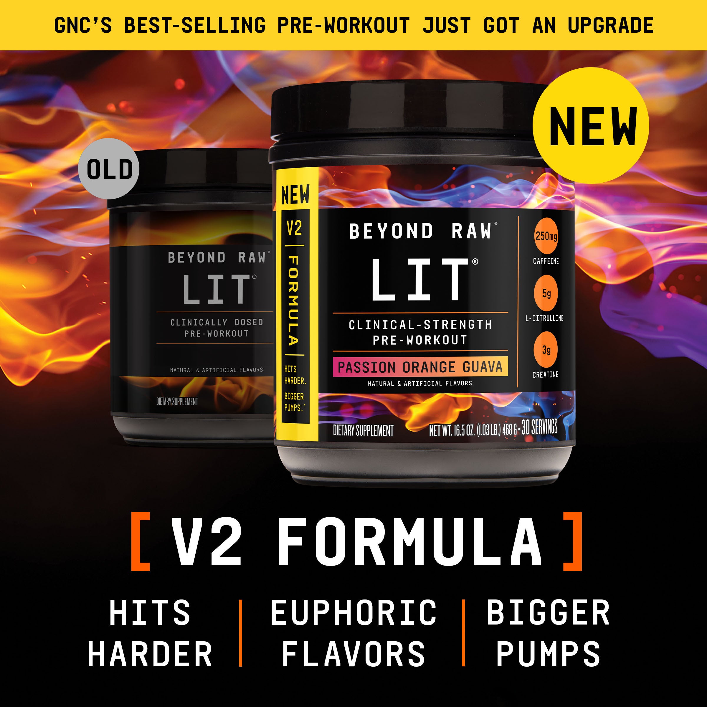 LIT V2 Pre-Workout - Passion Orange Guava (30 Servings)