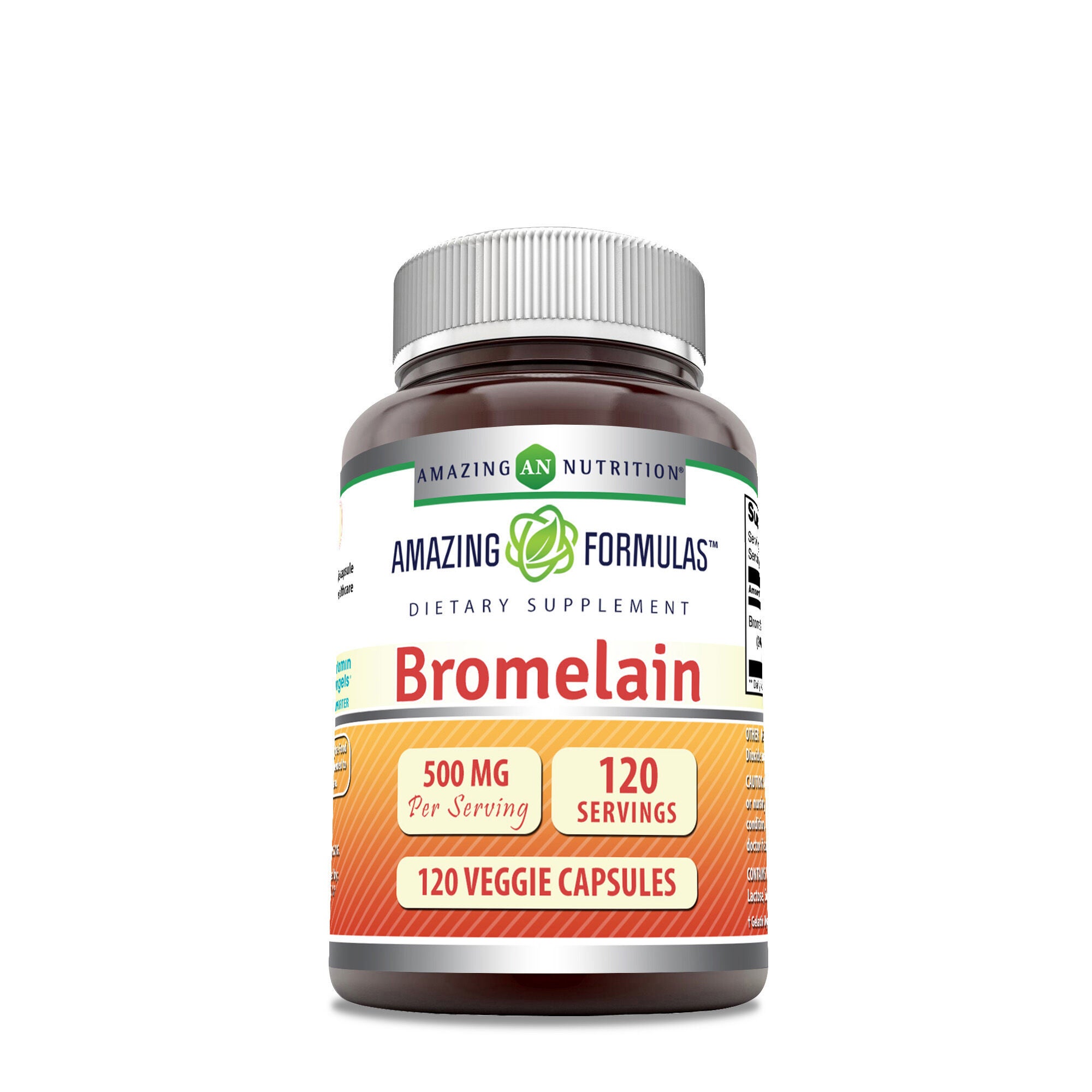 Bromelain 500mg - 120 Veggie Capsules (120 Servings)  | GNC