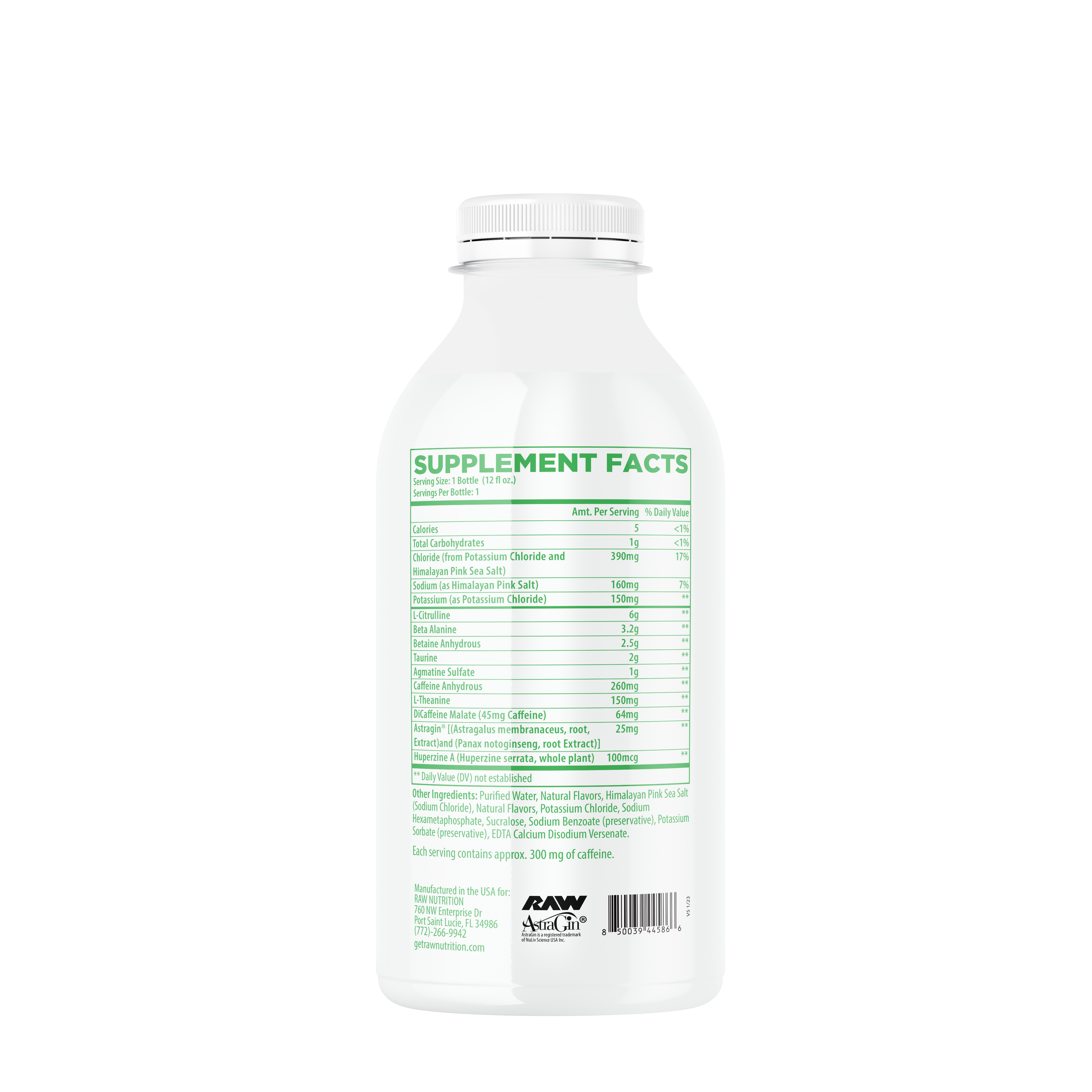 Thavage Preworkout RTD - Green Gummy - 12 oz. (12 Bottles)