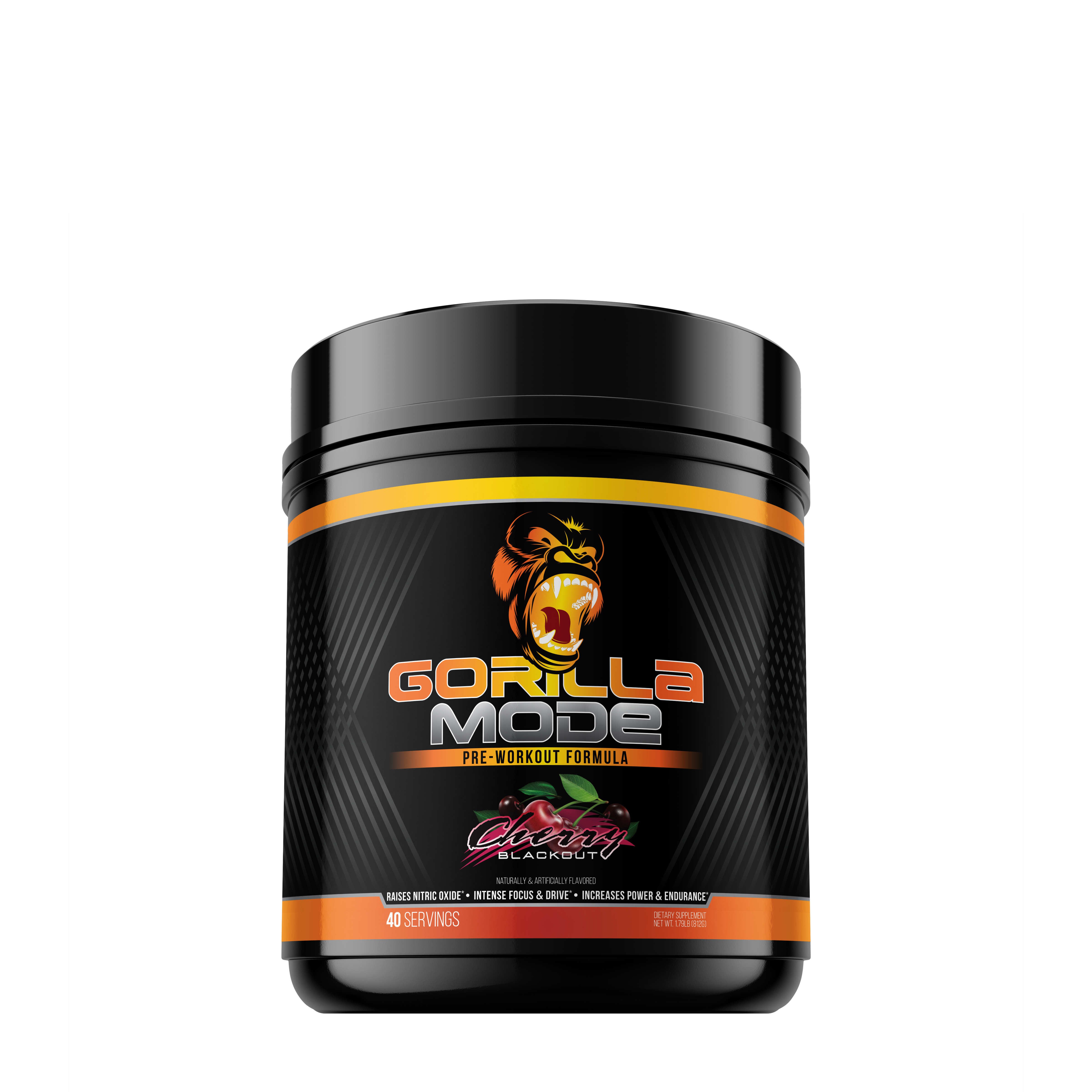 Gorilla Mode Pre-Workout - Cherry Blackout &#40;40 Servings&#41;  | GNC