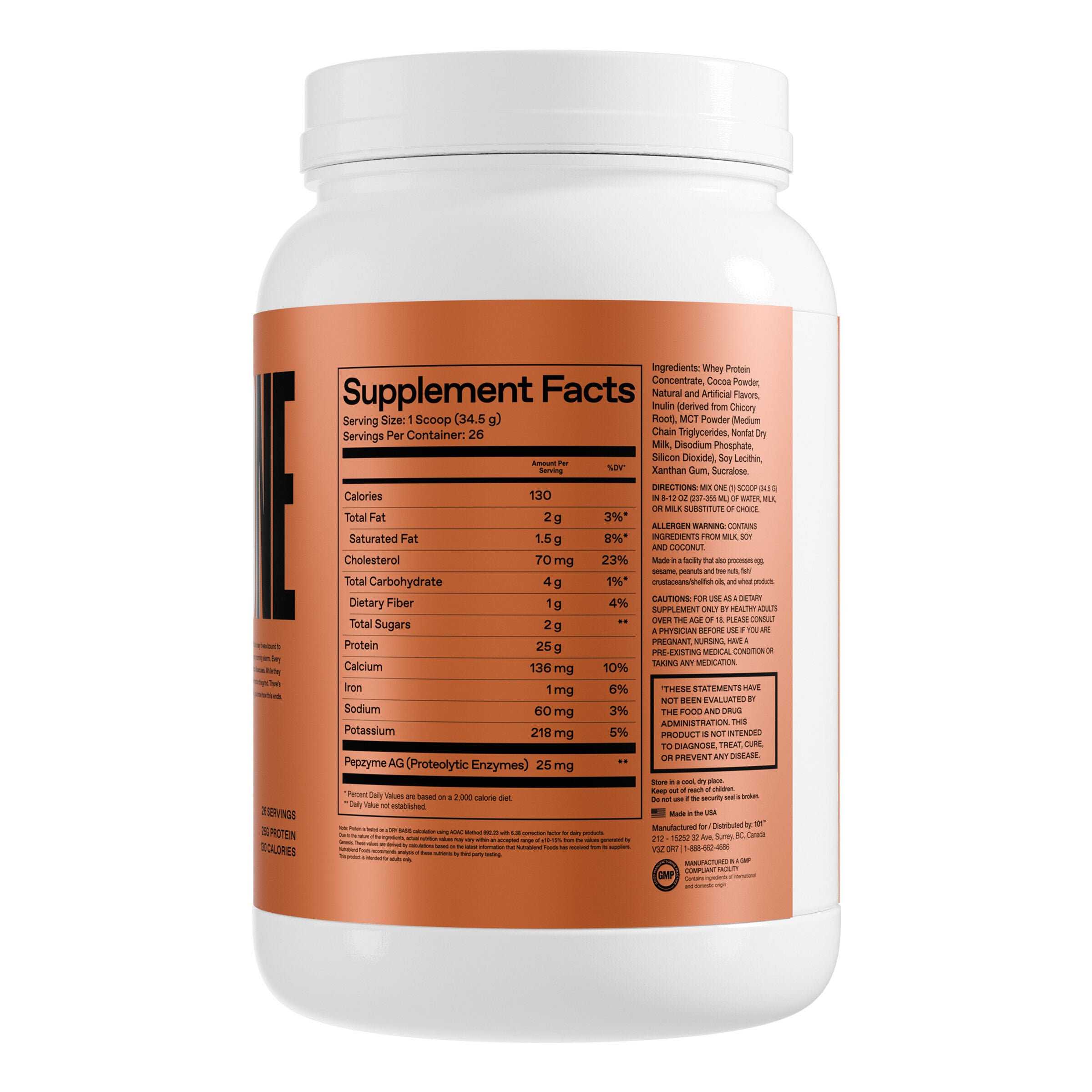 One of One Whey Protein - Milk Chocolate (26 Servings)  | GNC