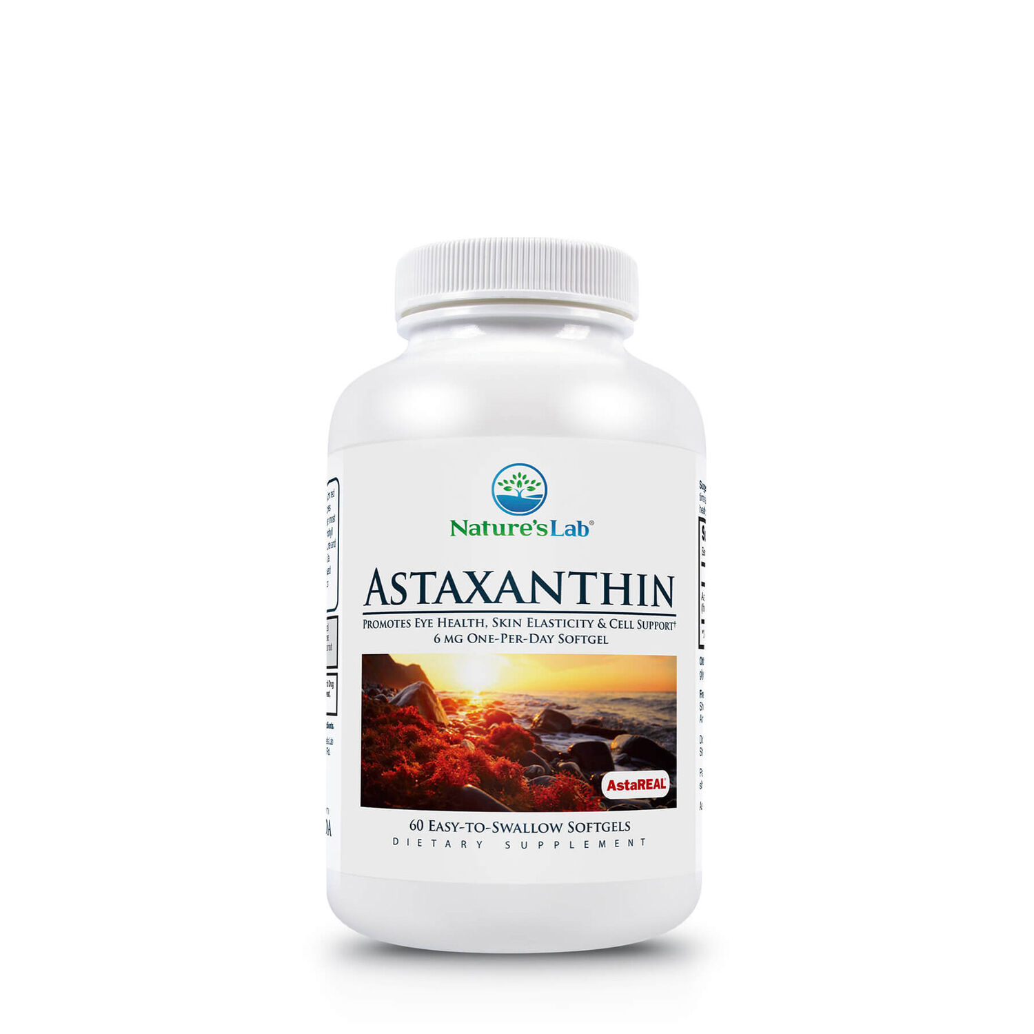 Nature's Lab Astareal Astaxanthin - 6Mg - 60 Soft Gels (60 Servings)