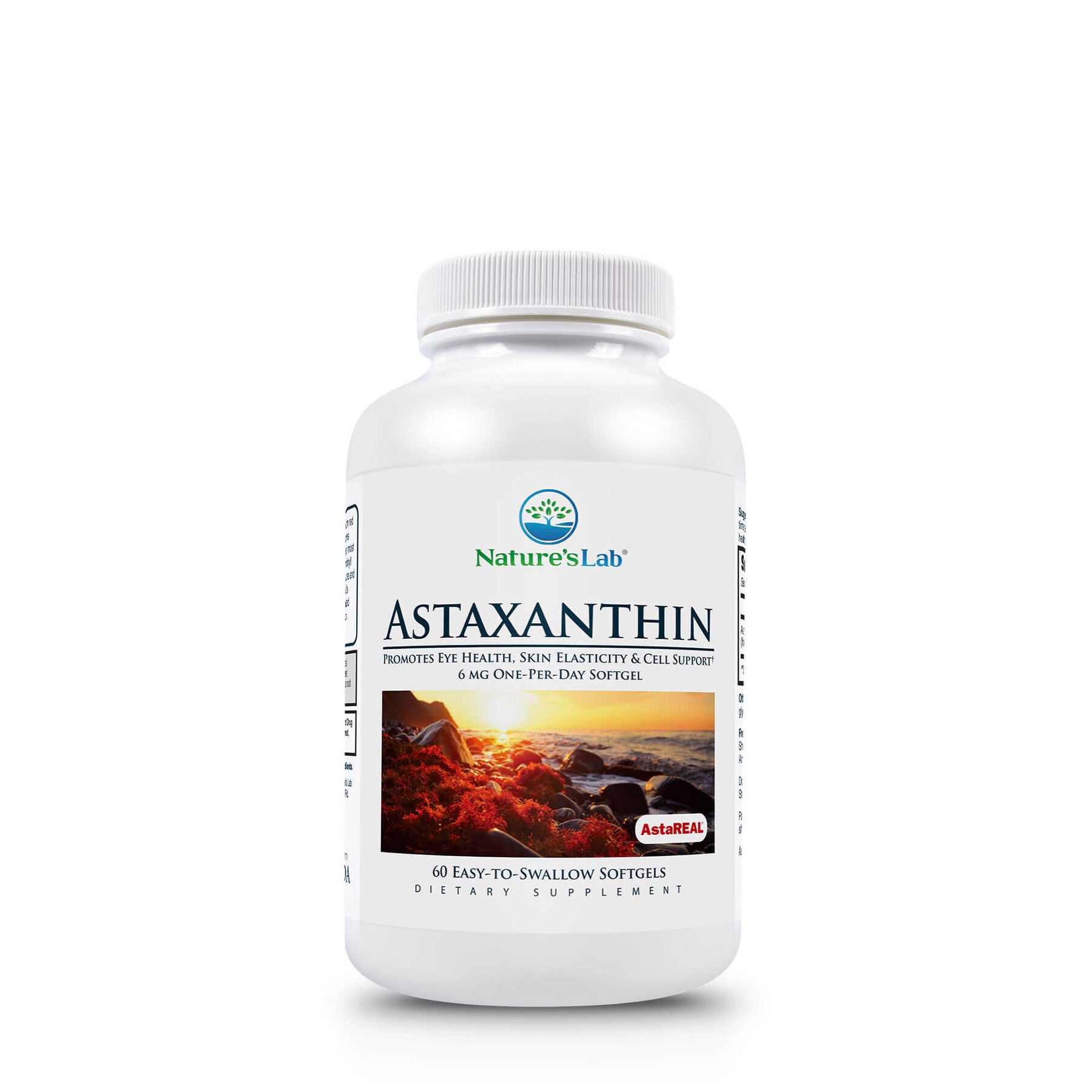 Nature's Lab Astareal Astaxanthin - 6Mg 60 Soft Gels (60 Servings)