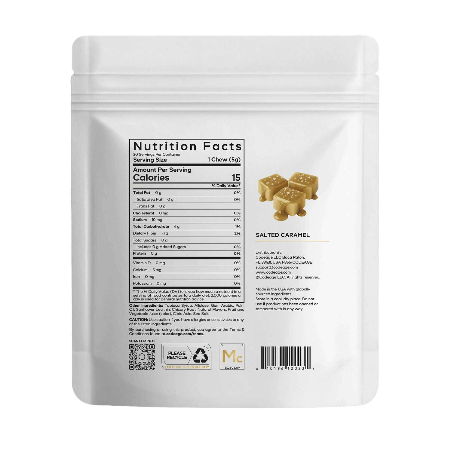 Miracle Candy - Salted Caramel - 30 Soft Chews (30 Servings) Salted Caramel | GNC