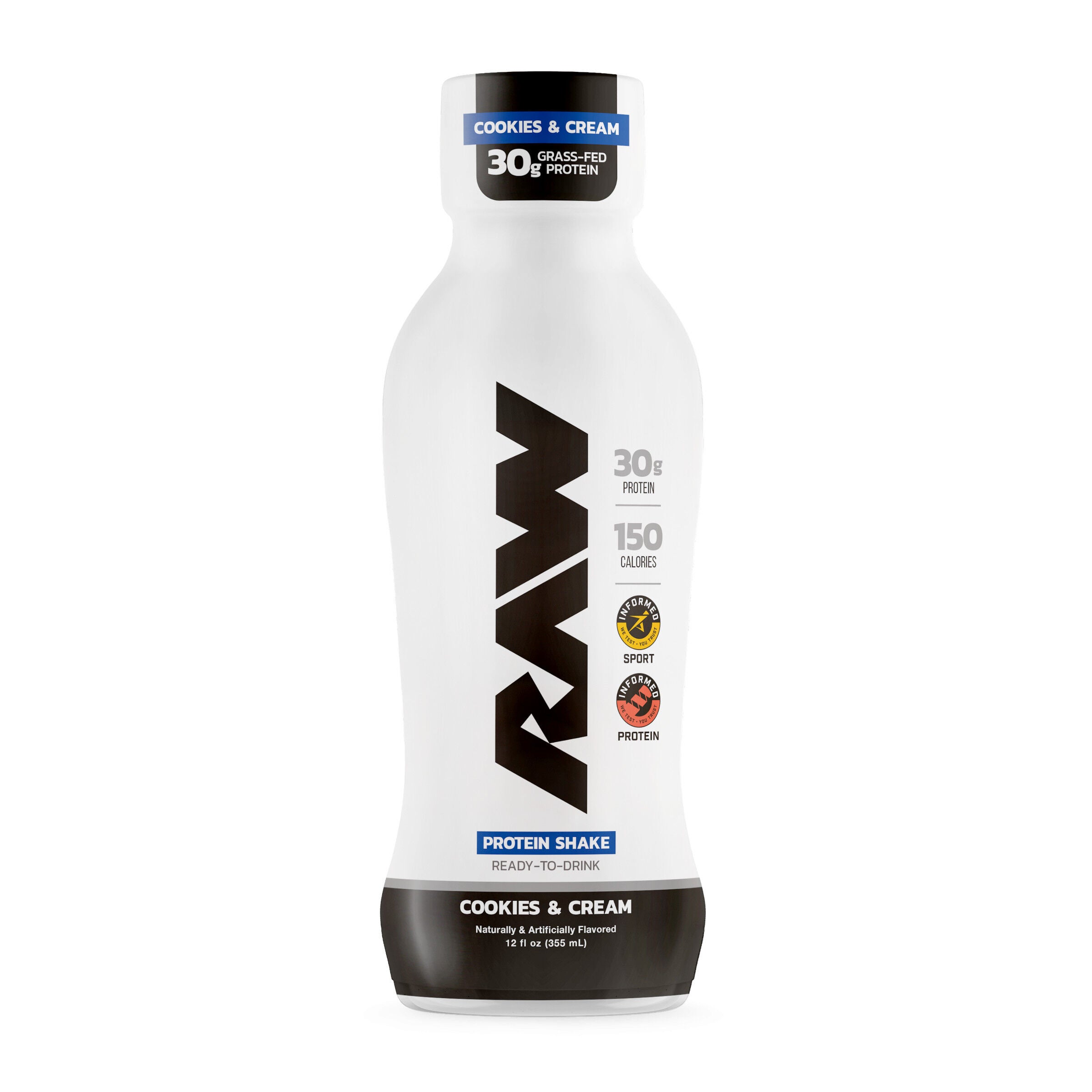 Protein Shake RTD - Cookies & Cream - 12 fl oz. (12 Bottles) | GNC