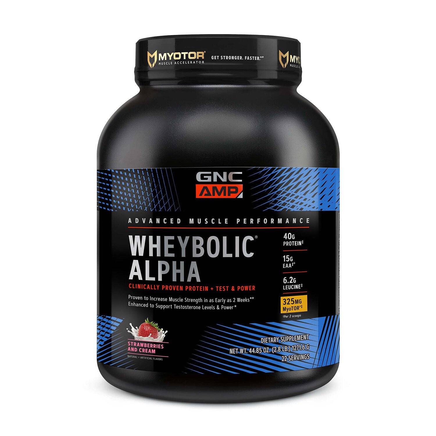 Wheybolic&trade; Alpha with MyoTor&reg; - Strawberries and Cream (22 Servings)  | GNC