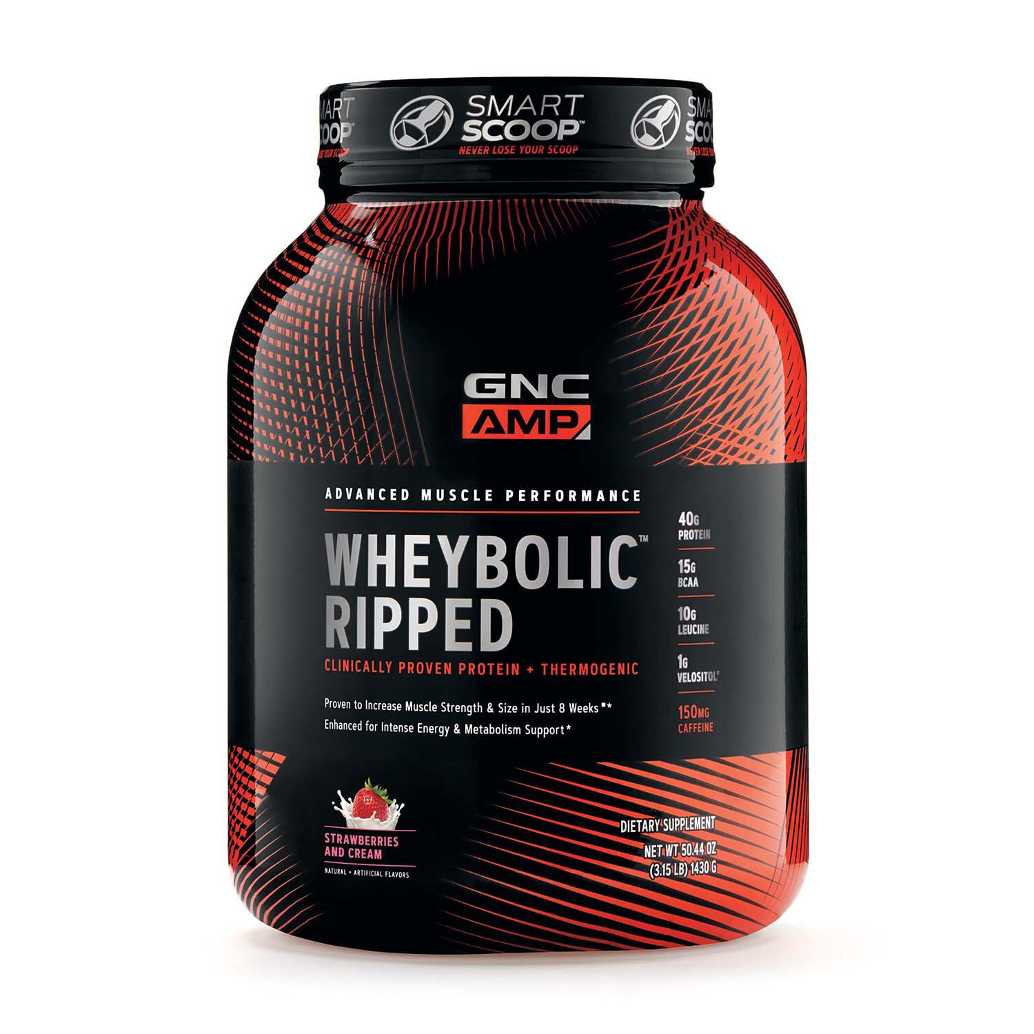 Gnc Amp Wheybolic Ripped Strawberries And Cream Gnc