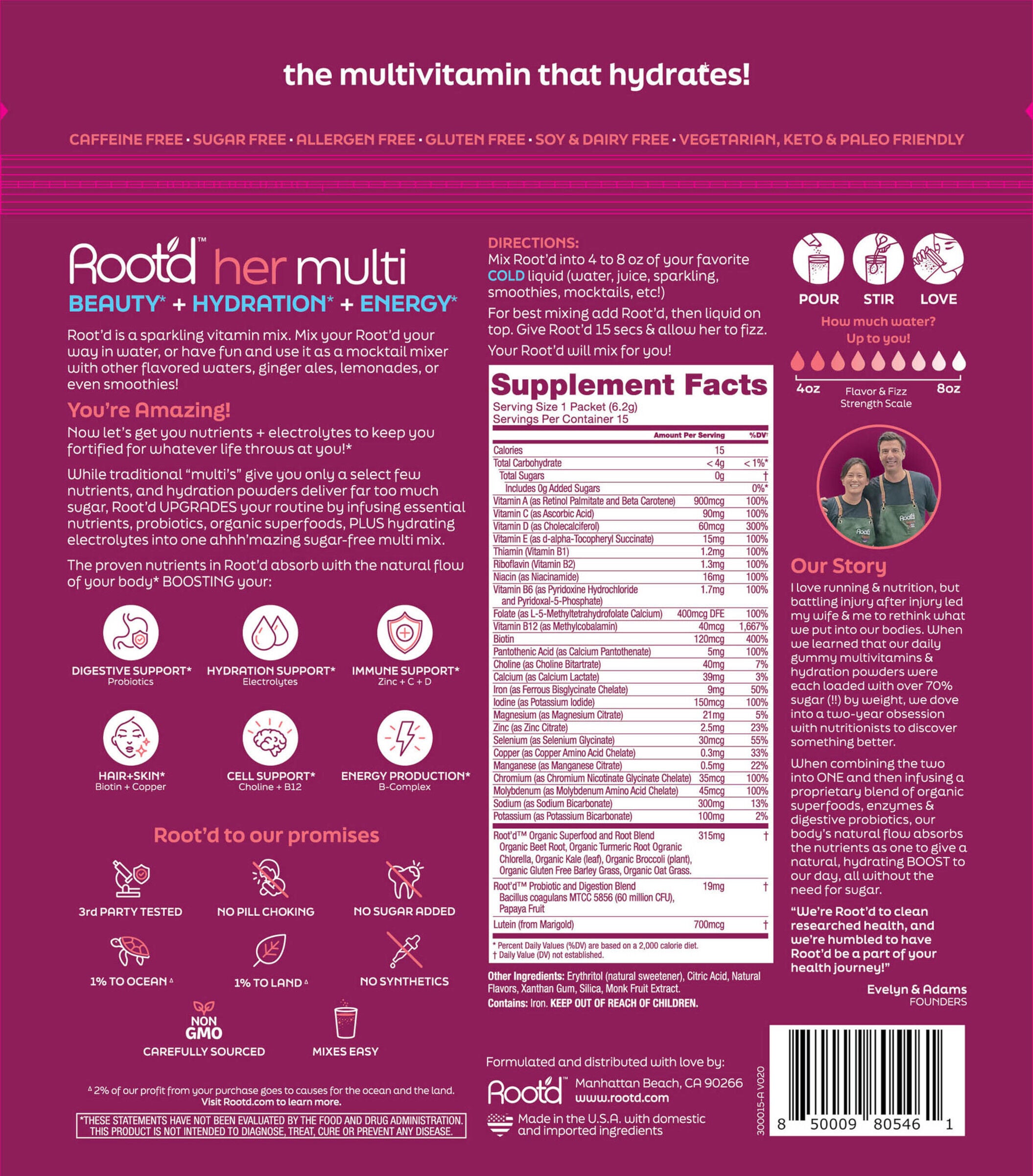 Her Multi - Raspberry Acai (15 Packets)  | GNC