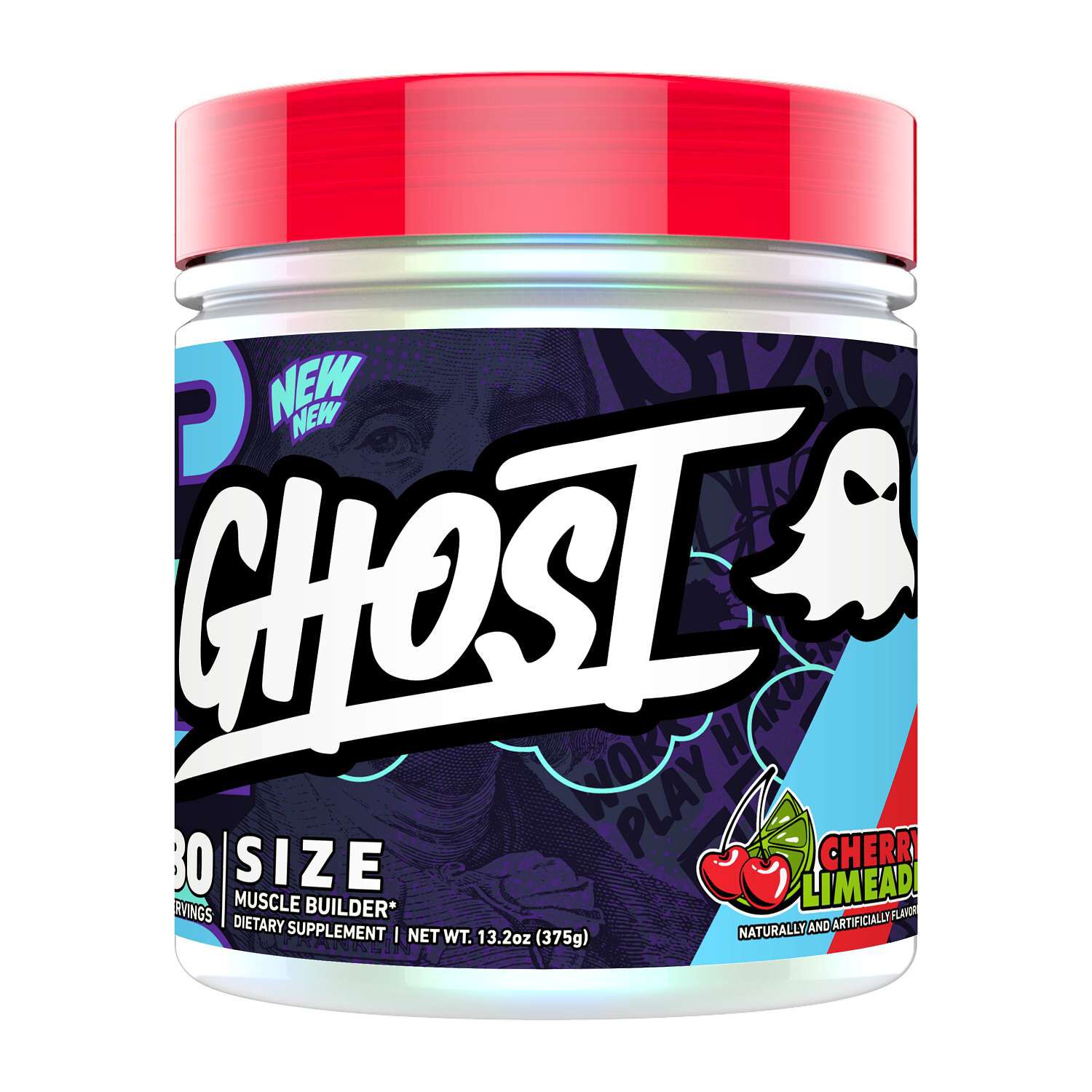 SALE！DeliciousTaylormade GhostNought69 GHOST® - SIZE V3 Muscle Builder - Cherry Limeade (30 Servings) | GNC
