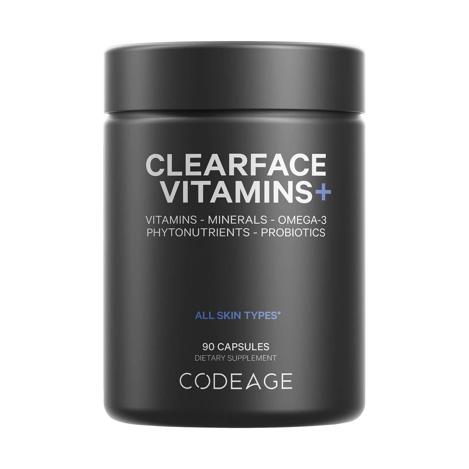 Clearface Vitamin - Daily Multivitamin - Minerals - Herbs - 90 Capsules (30 Servings)  | GNC