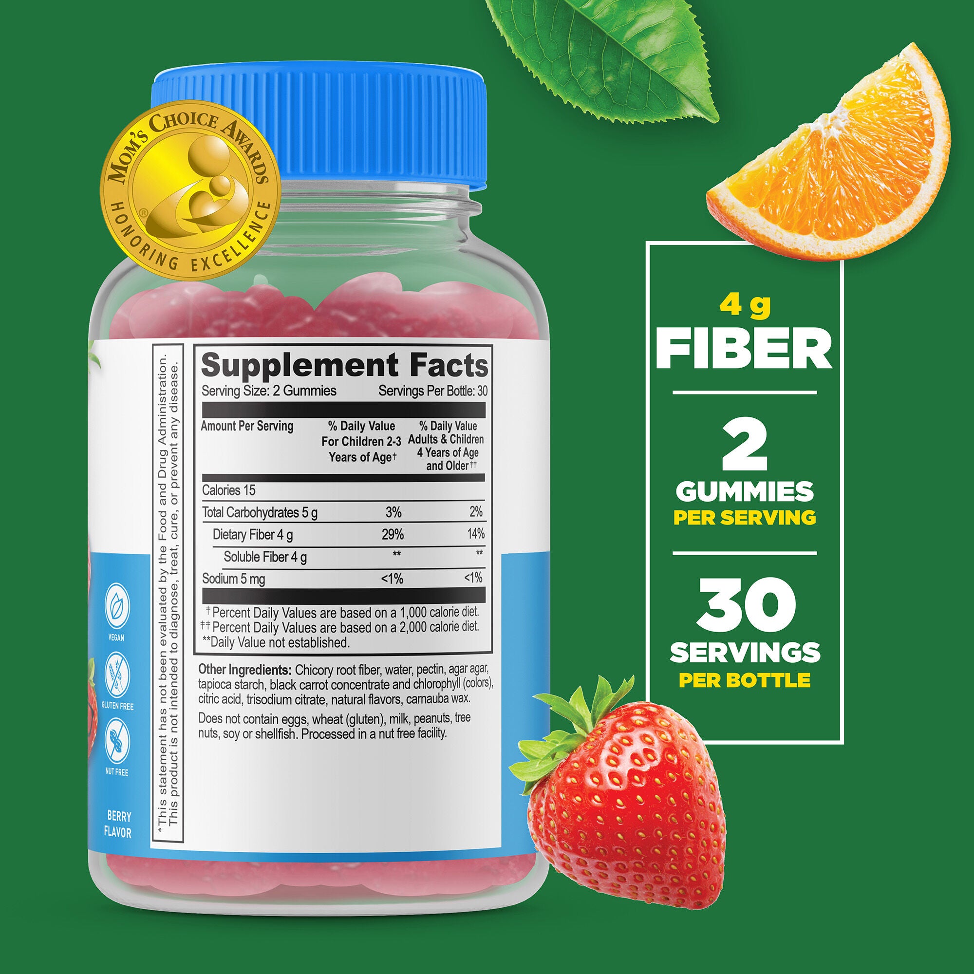 Kids Sugar Free Prebiotic Fiber - 60 Gummies (60 Servings)  | GNC
