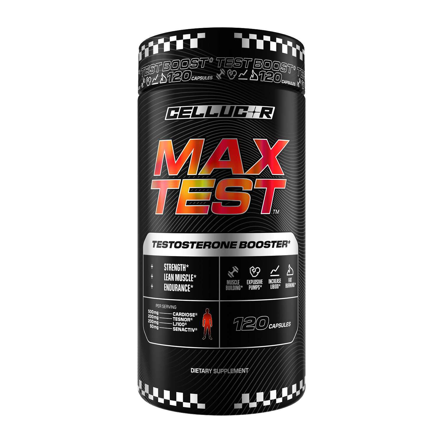 Max Test Testosterone Booster - 120 Capsules (30 Servings)