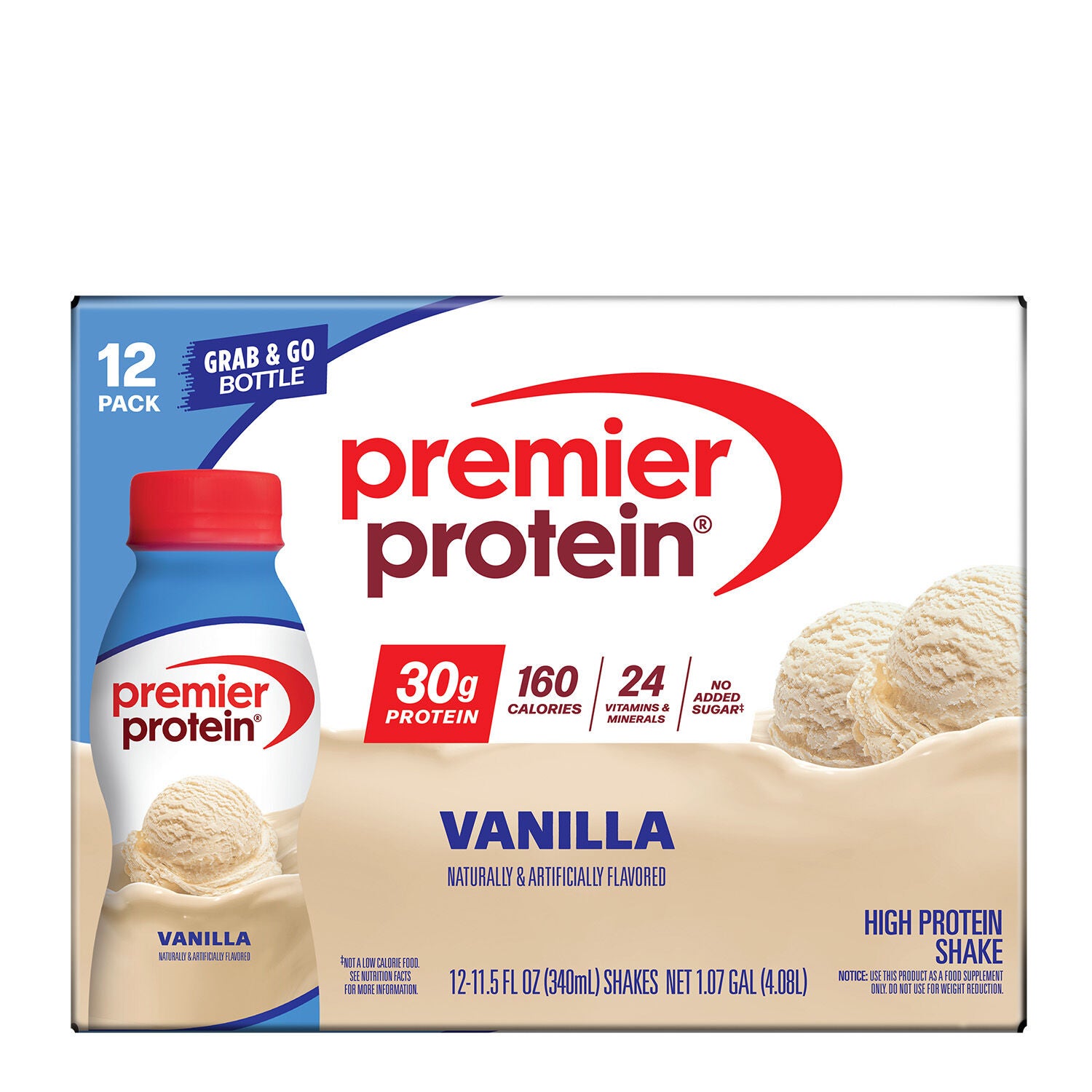 Protein Shake - Vanilla (12 Servings) | GNC