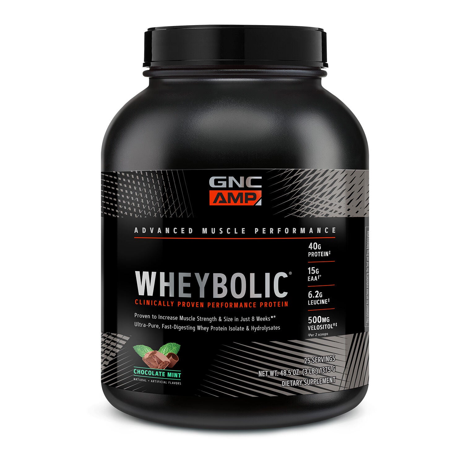 GNC AMP - Wheybolic™ - Chocolate Mint (25 Servings) | GNC