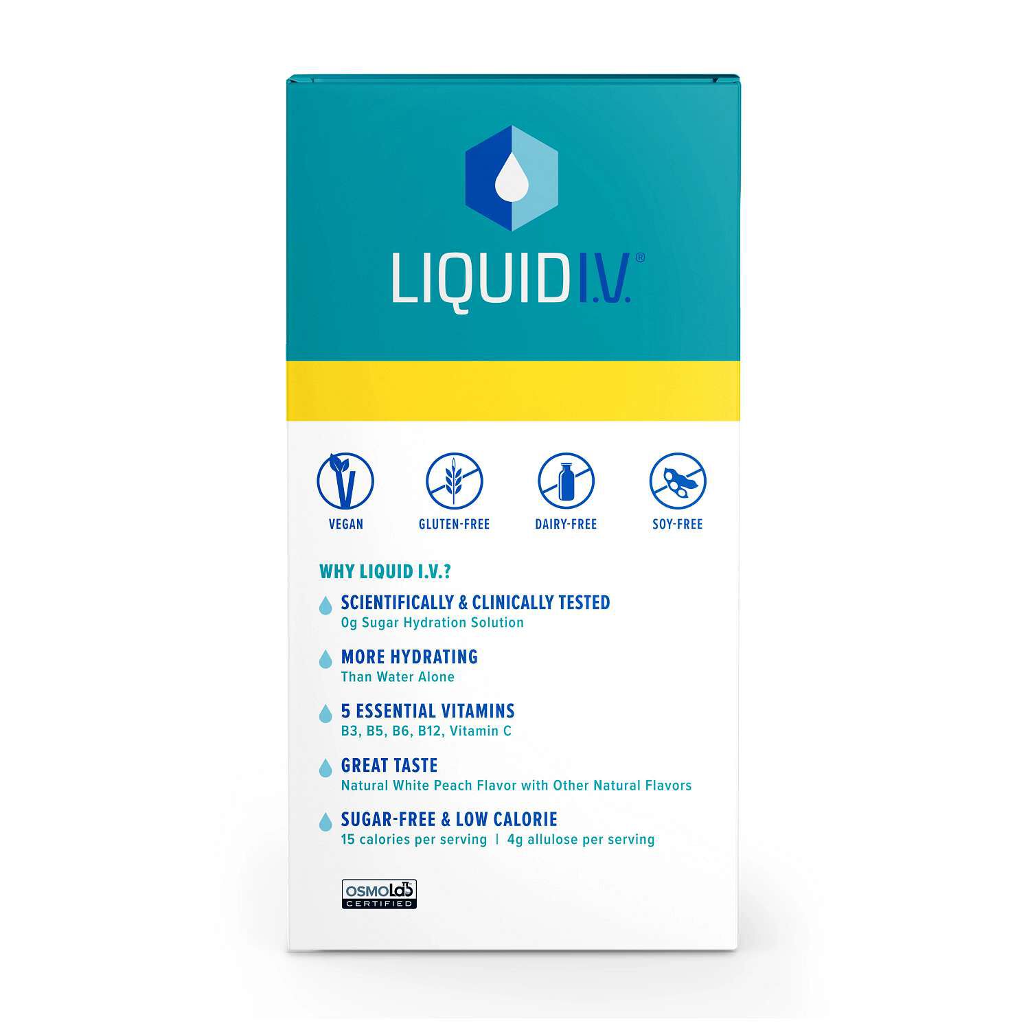 Hydration Multiplier Drink Mix: Sugar-Free - White Peach (15 Stick Packs)