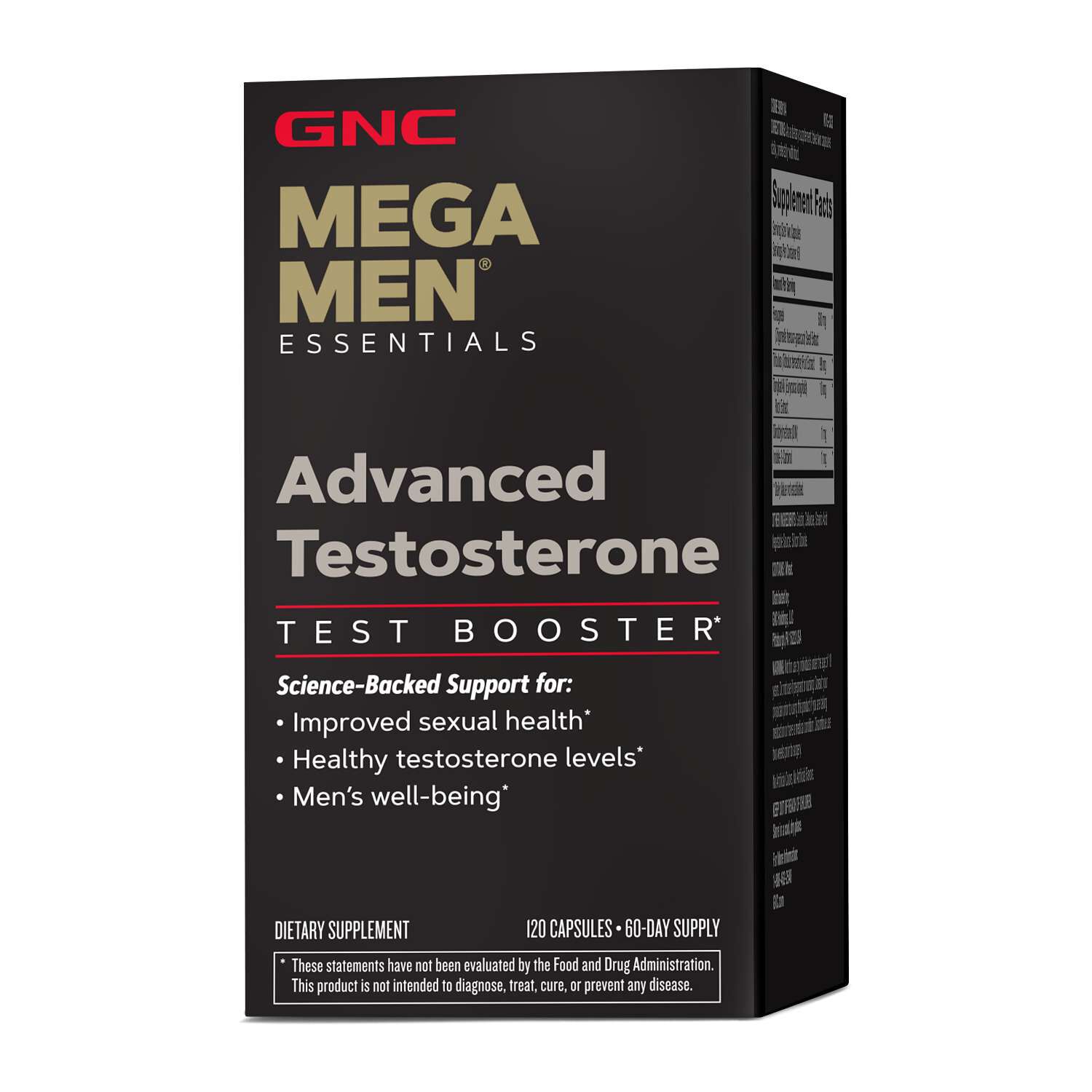 Advanced Testosterone - 120 Capsules (60 Servings)  | GNC