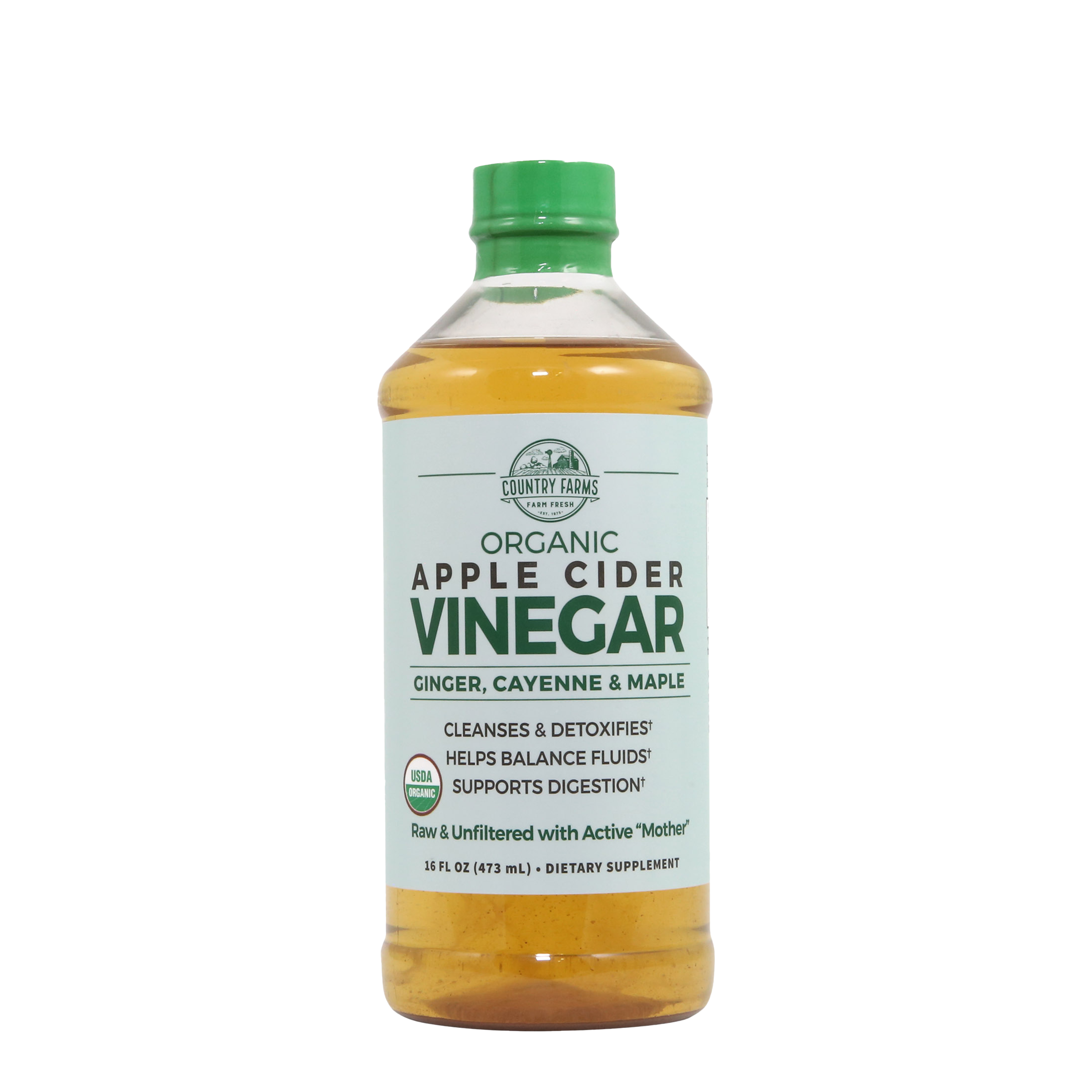 Organic Apple Cider Vinegar - Ginger, Cayenne &amp; Maple - 16 fl oz. &#40;32 Servings&#41;  | GNC