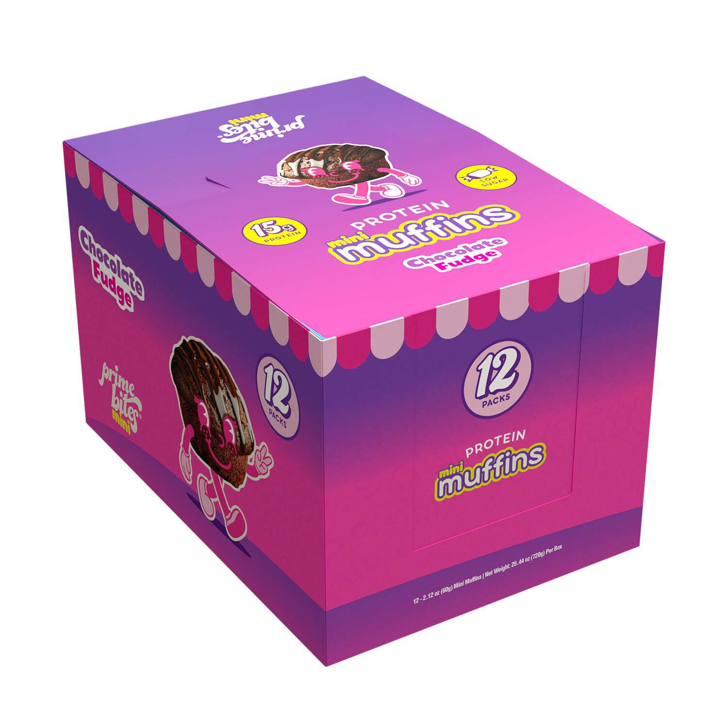 Protein Mini Muffins - Chocolate Fudge (12 Packs)  | GNC