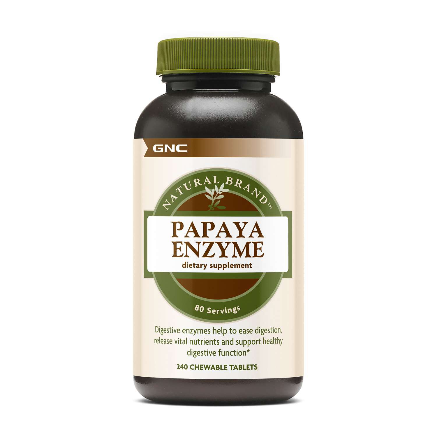 Papaya Enzyme - 240 Tablets (80 Servings)  | GNC
