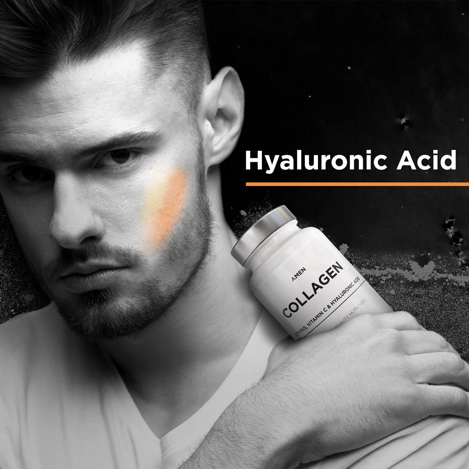 Amen Collagen Hydrolyzed Multi Collagen Peptides + Vitamin C - 90 Veggie Capsules (30 Servings)  | GNC