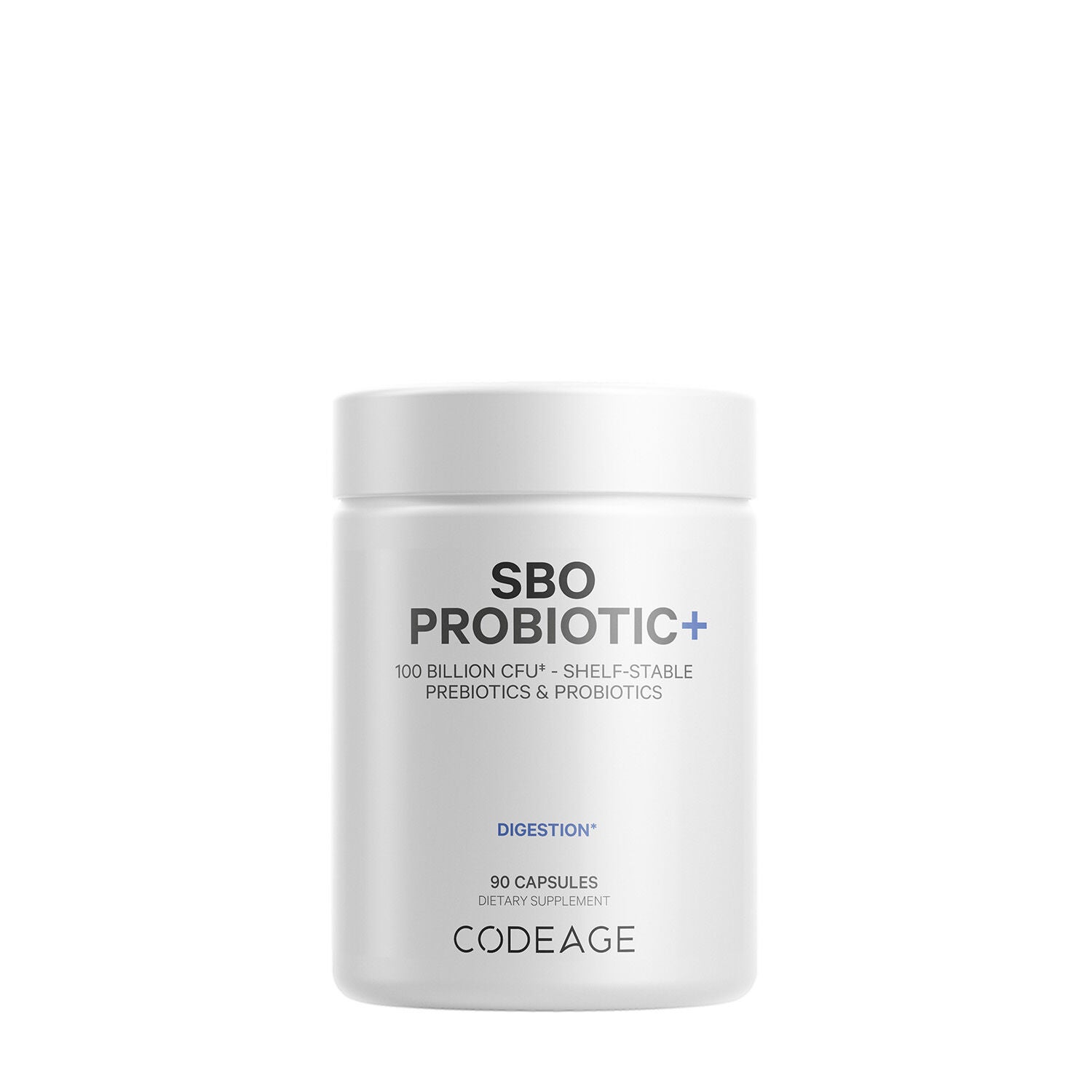 SBO Probiotic+ 100 Billion CFU & Prebiotics Vegan Digestion - 90 Capsules (45 Servings)