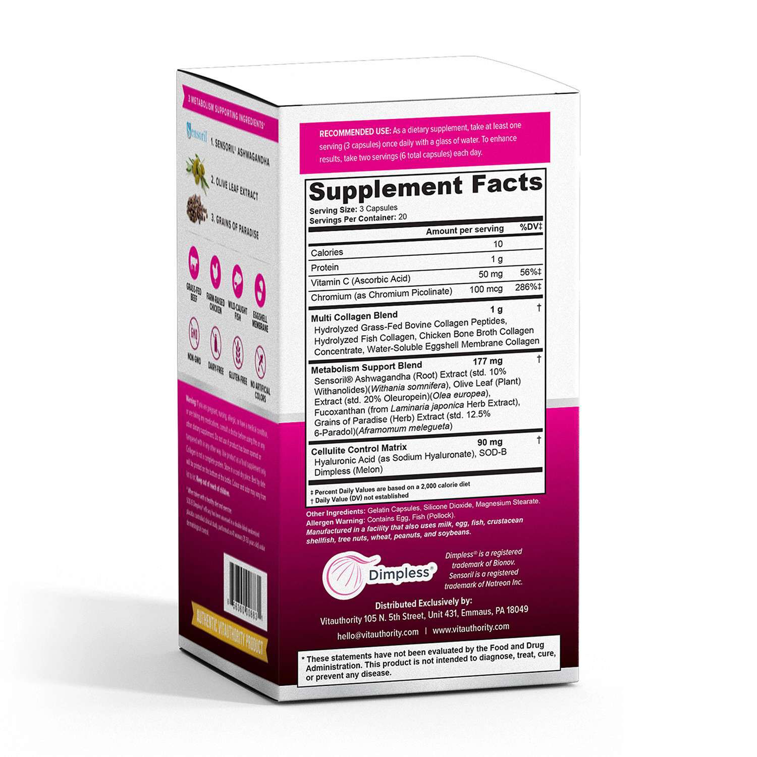 Multi Collagen Burn - 60 Capsules (20 Servings)