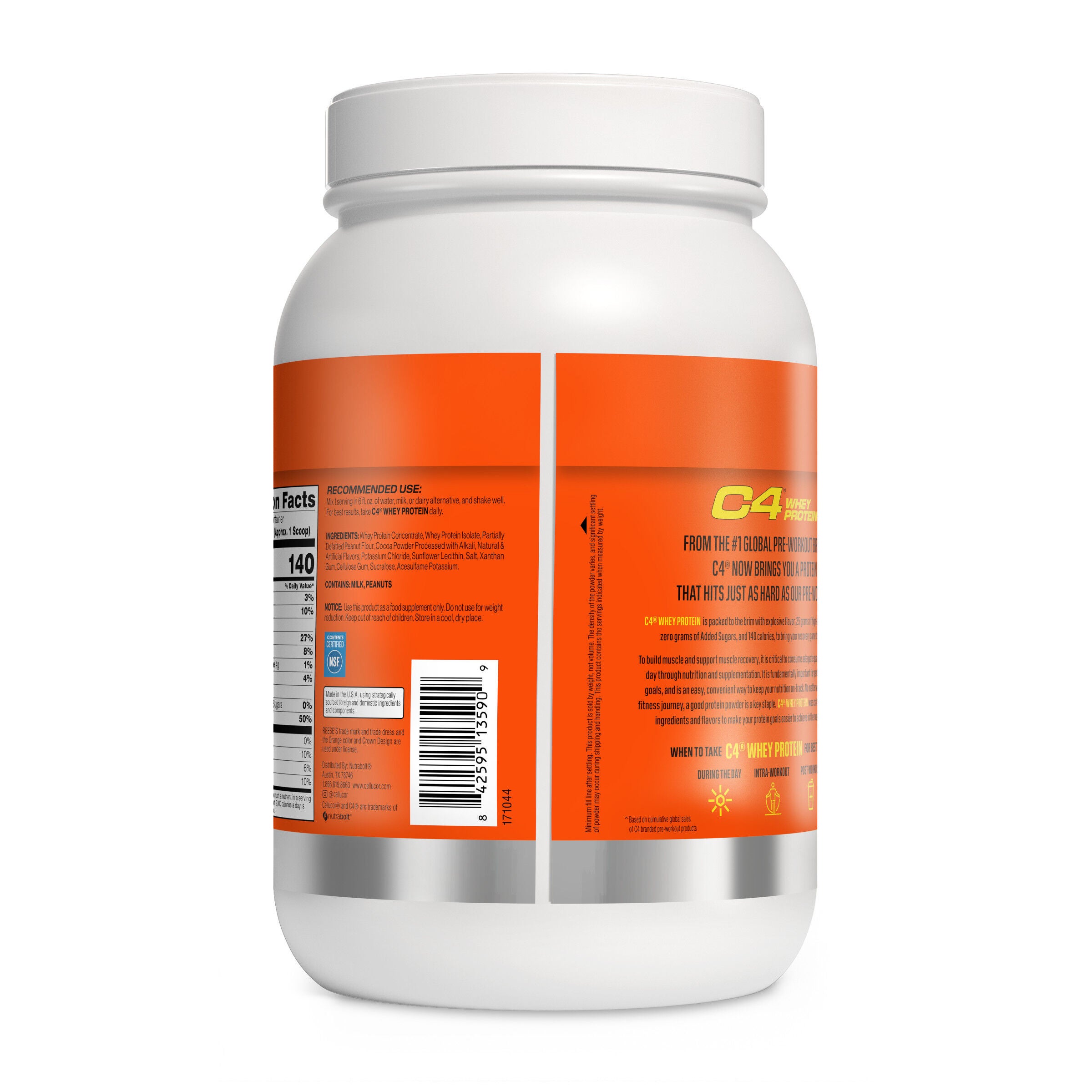 C4 Whey Protein - Reese&#39;s Peanut Butter &amp; Chocolate &#40;28 Servings&#41;  | GNC