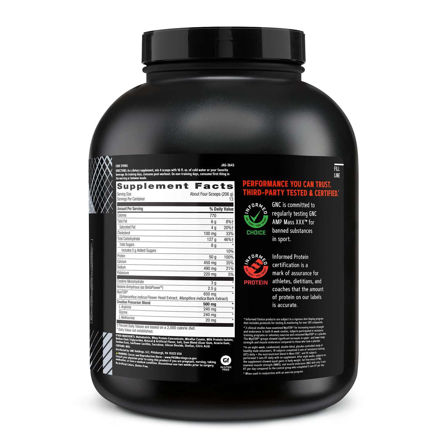 Mass XXX™ with MyoTor®  - Vanilla (13 Servings)