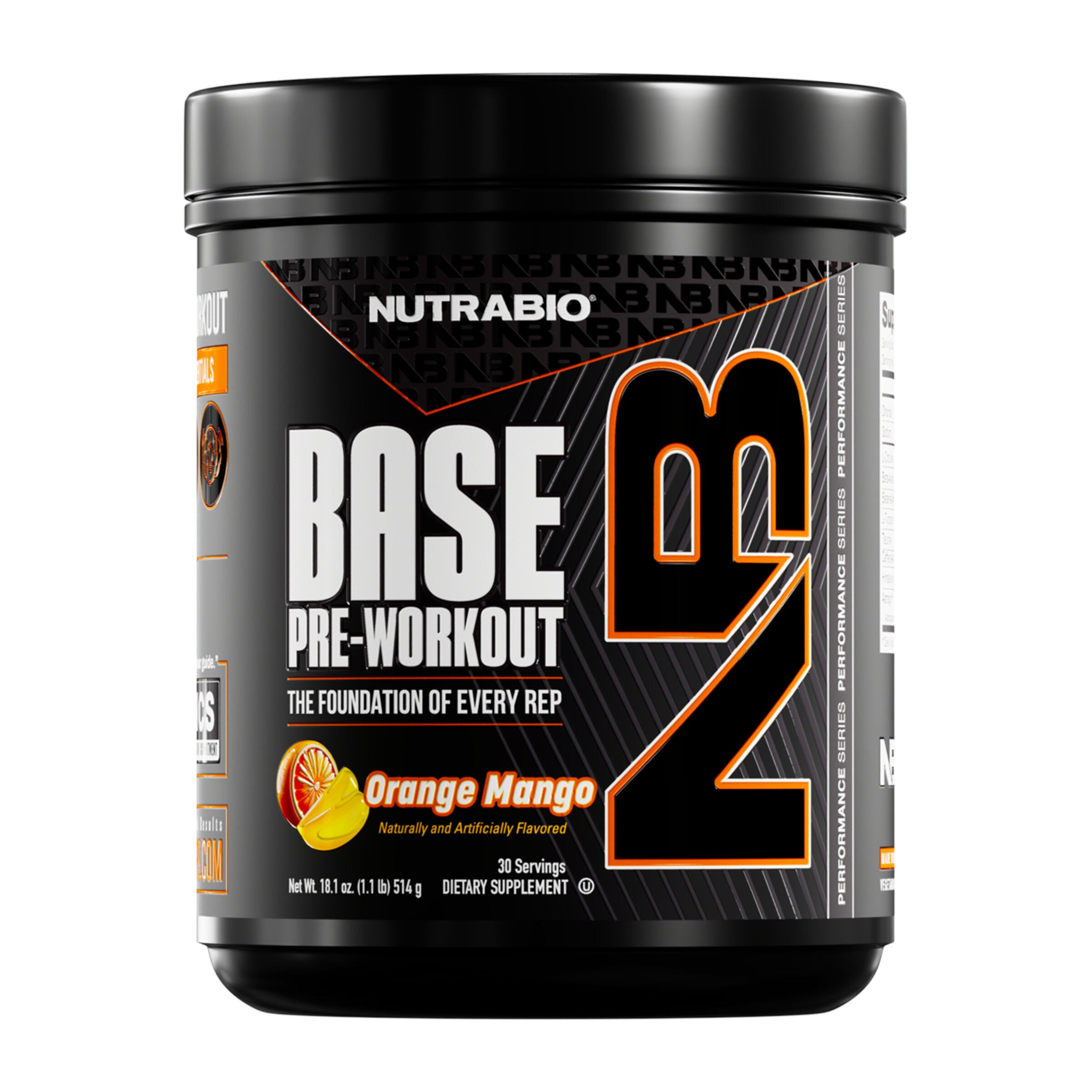 Base Pre-Workout - Orange Mango (30 Servings)  | GNC