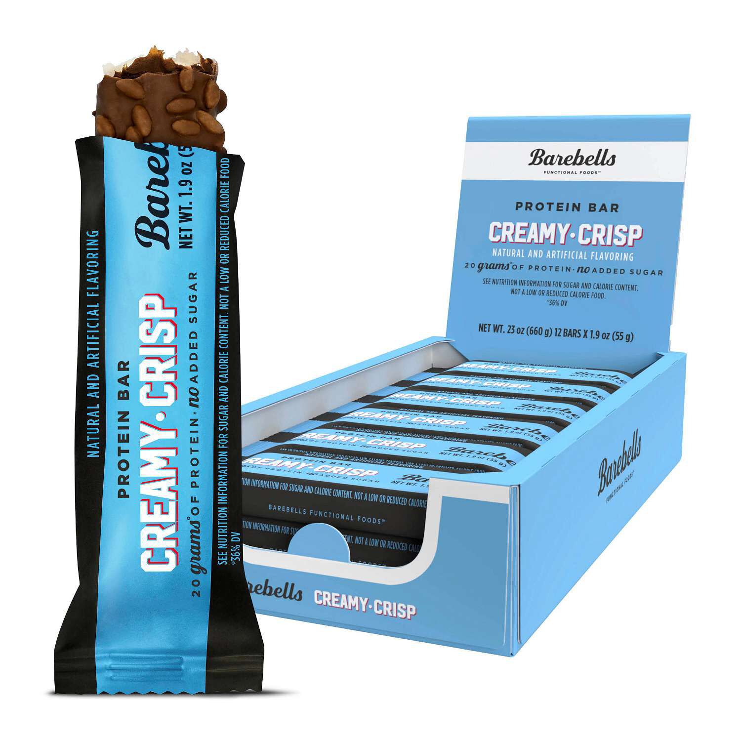 Protein Bar - Creamy Crisp (12 Bars) Creamy Crisp | GNC